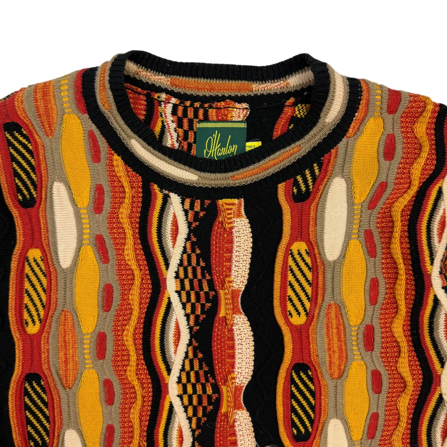 Vintage Cable Knit Sweater Multicolour