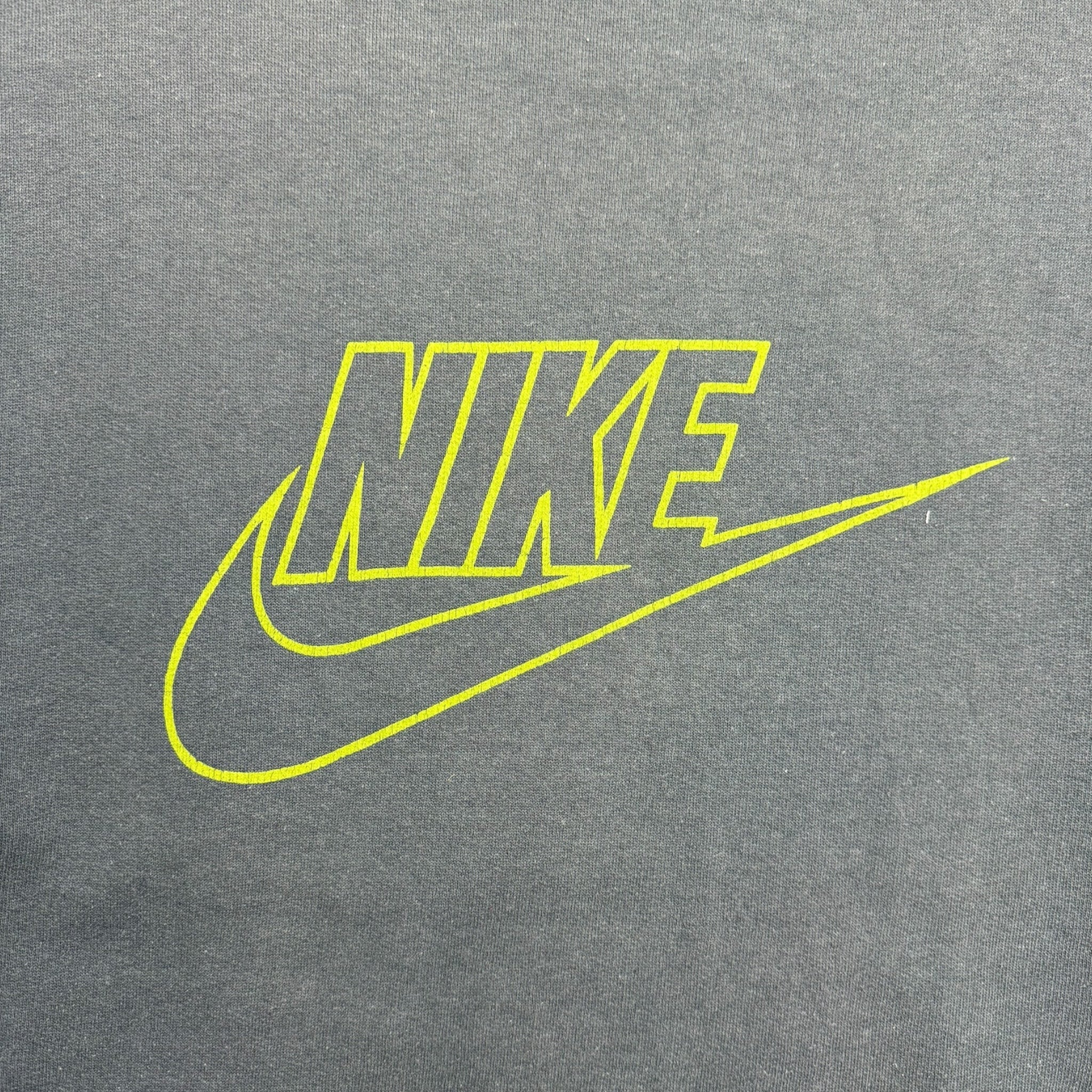 Vintage Nike Green Motif Paint Crewneck Dark Grey