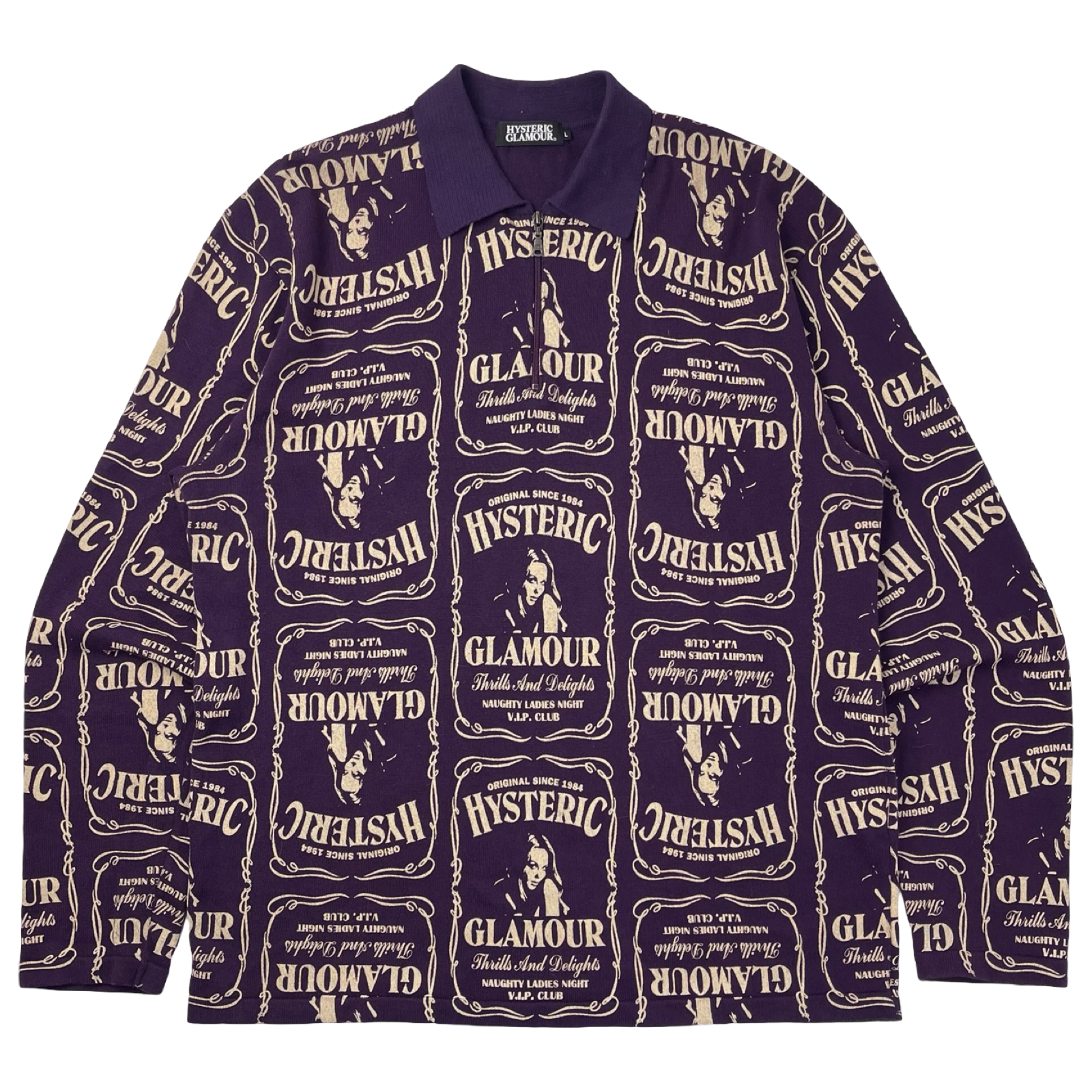 Hysteric Glamor Quarter Zip Sweater