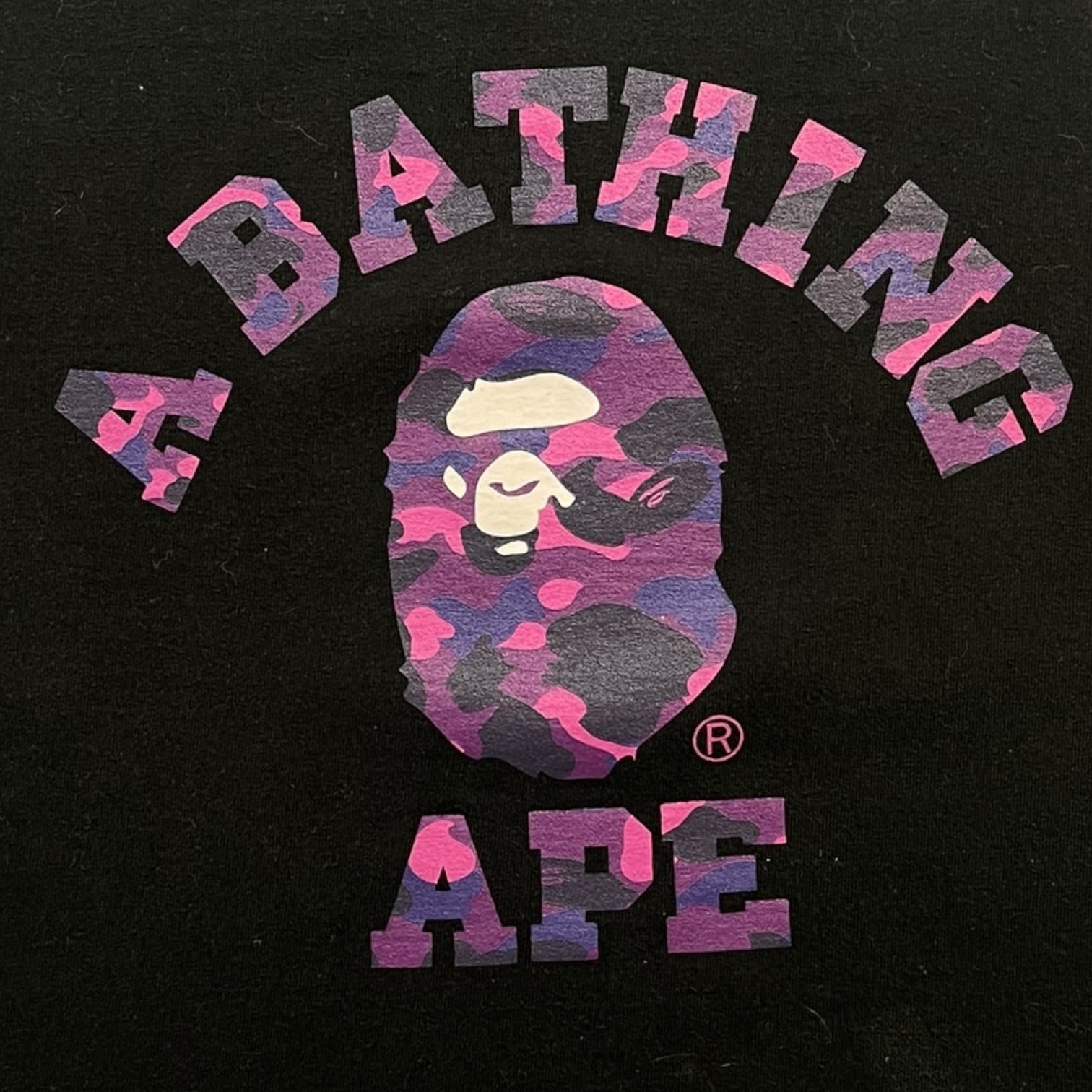 Bape Camo College T-Shirt Black