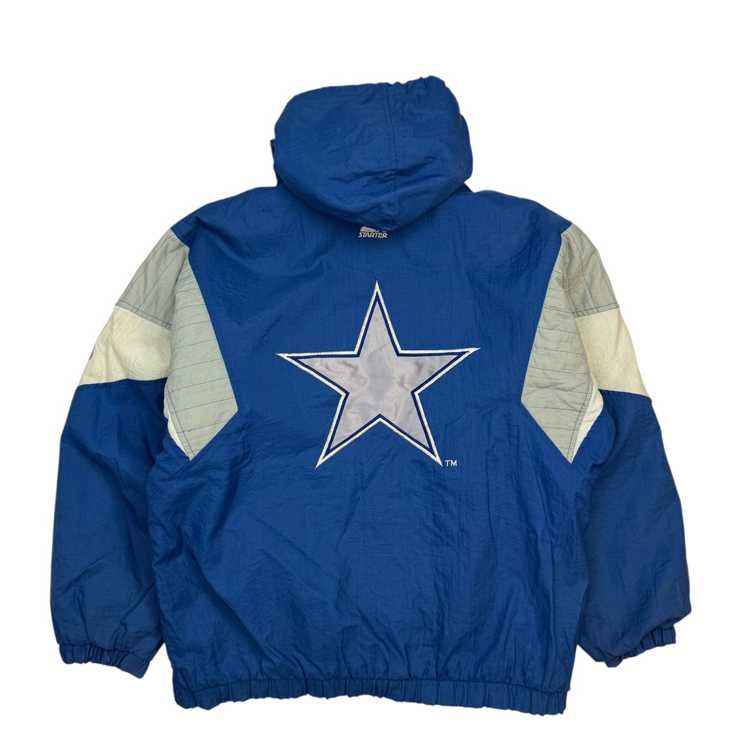 Vintage Starter Dallas Cowboys Anorak Jacket Blue