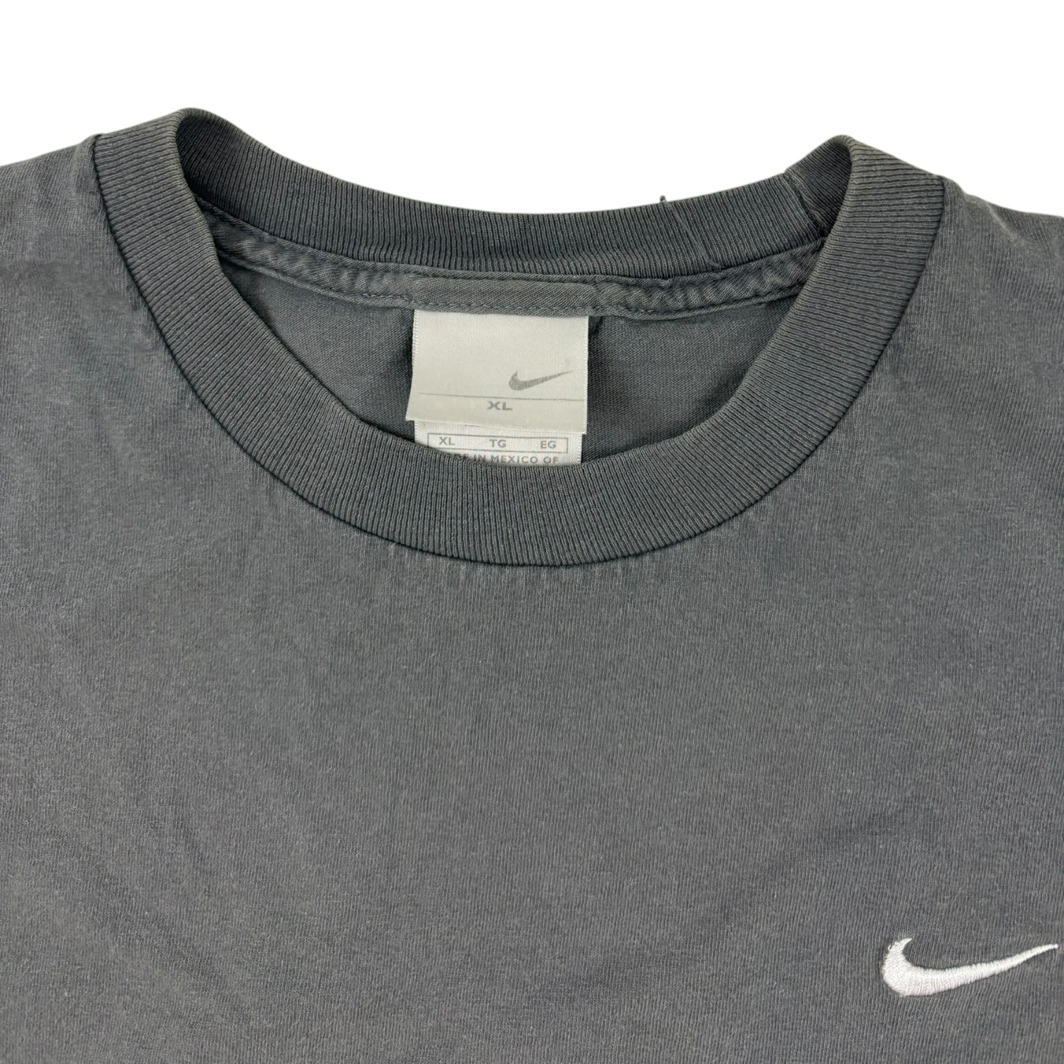 Vintage Nike Mini Swoosh T-Shirt Dark Grey