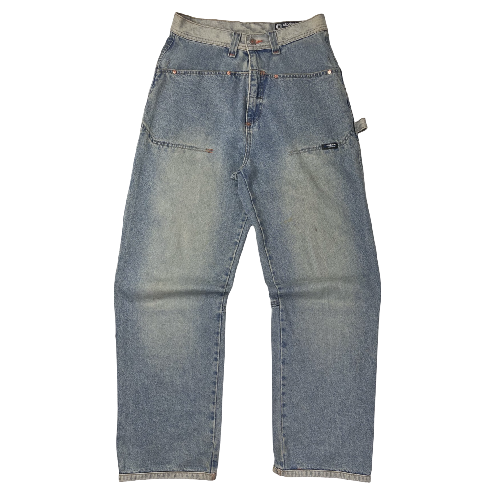 Vintage Y2K Akademiks Utility Jean Pant Light Washed