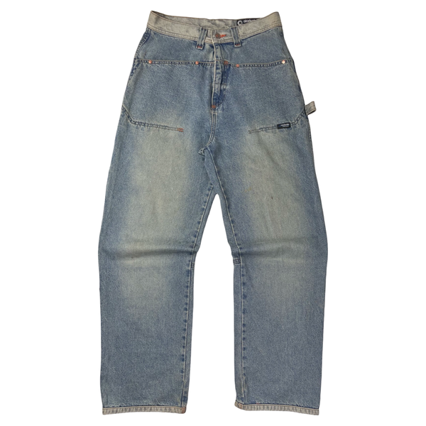 Vintage Y2K Akademiks Utility Jean Pant Light Washed