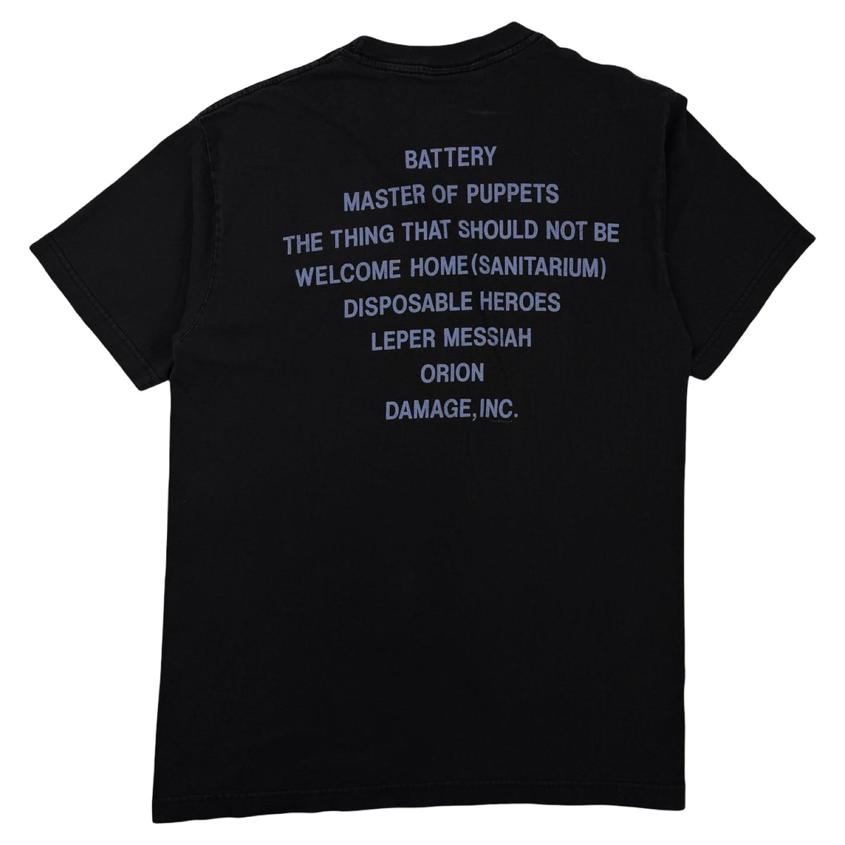 Vintage Metallica 'Master of Puppets' Metal Band T-Shirt Black