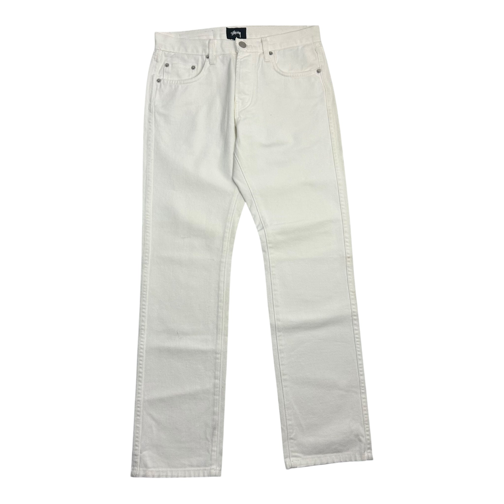 Stussy Straight Leg Jeans White