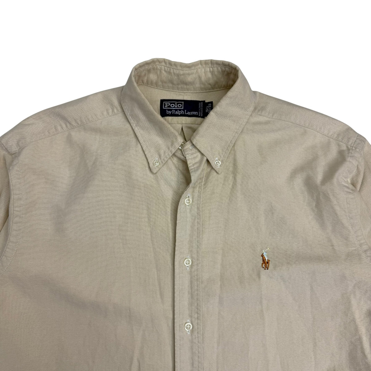 Vintage Polo Ralph Lauren L/S Button Up Tan