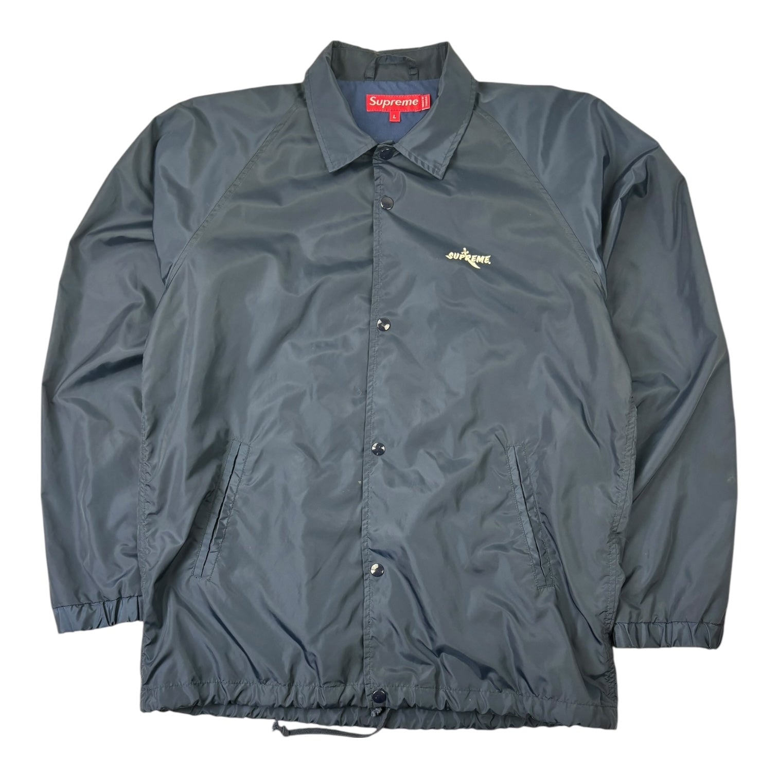 2005 Supreme Skull & Sword Pirate Coaches Jacket Navy