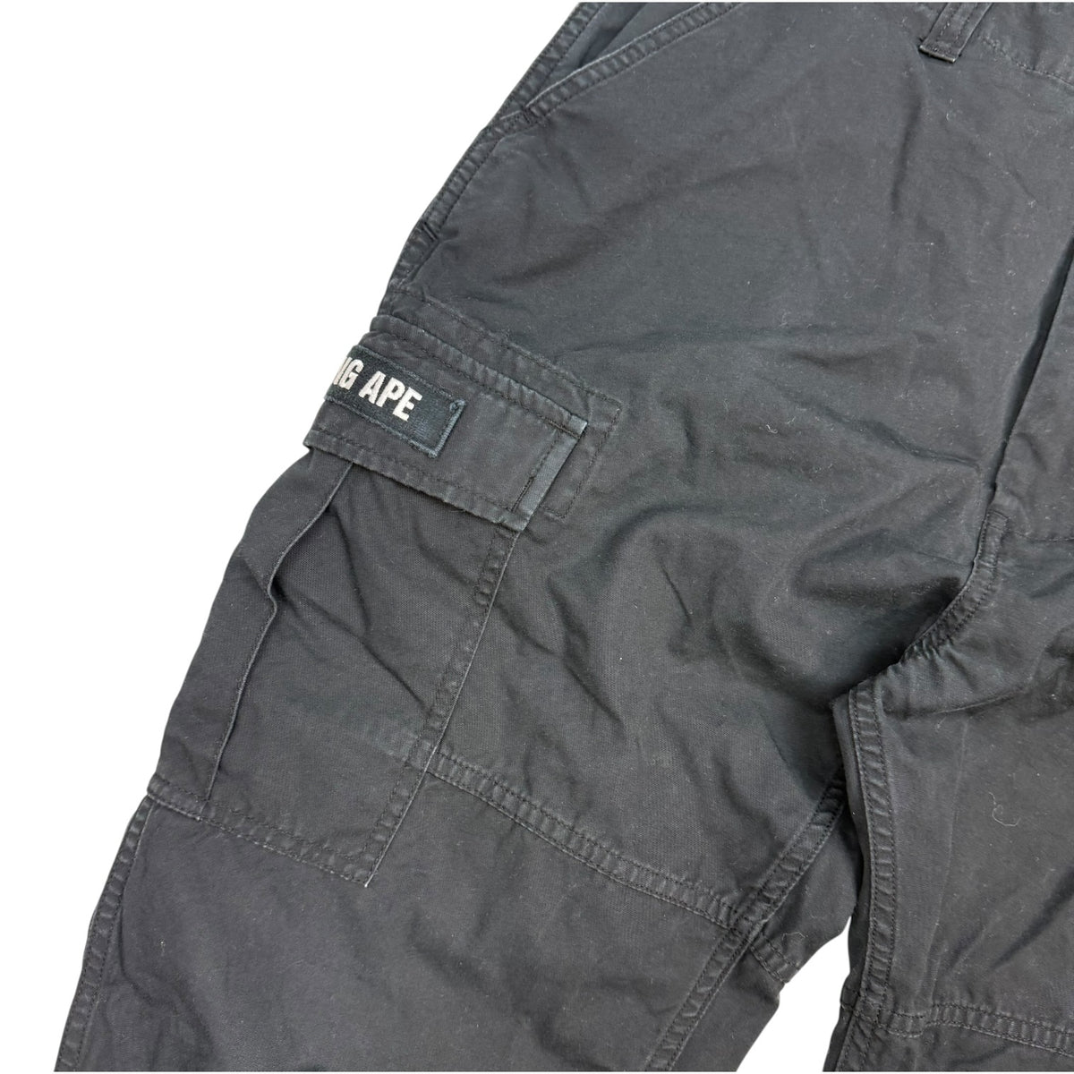 A Bathing Ape Bape Cargo Joggers Black