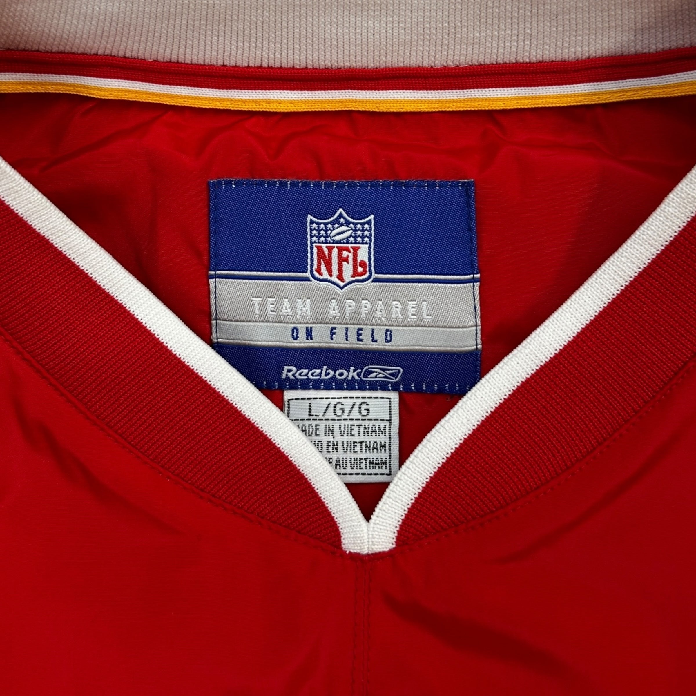 Vintage Reebok Kansas City Chiefs Pullover Windbreaker Red