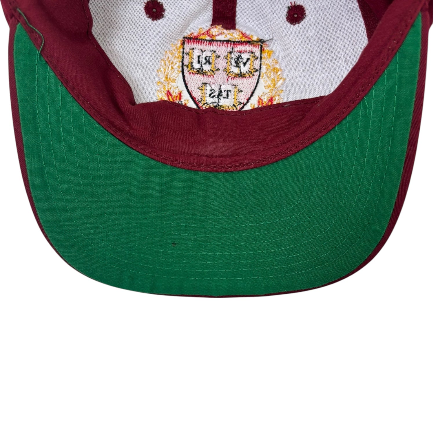 Vintage Harvard Collegiate SnapBack Hat Burgundy