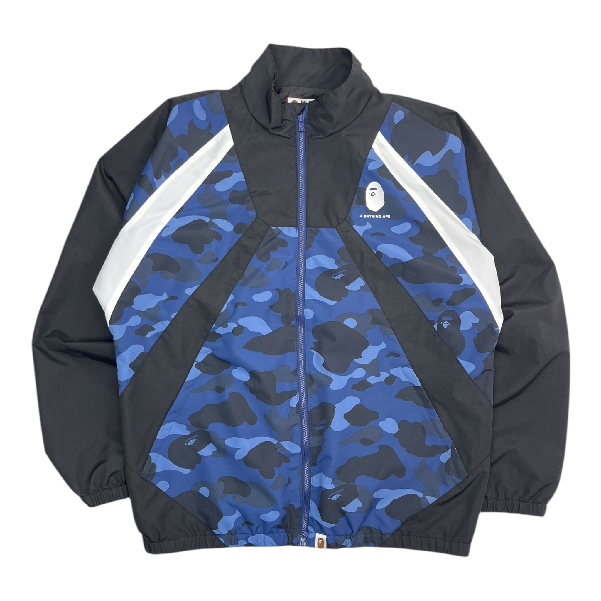 Bape Color Camo Color Block Jacket Blue