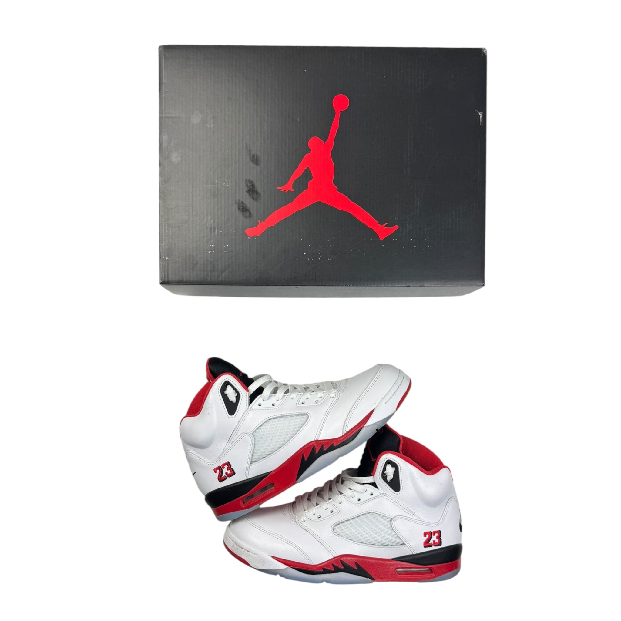 Jordan 5 Fire Red Black Tongue (2025) (Used)