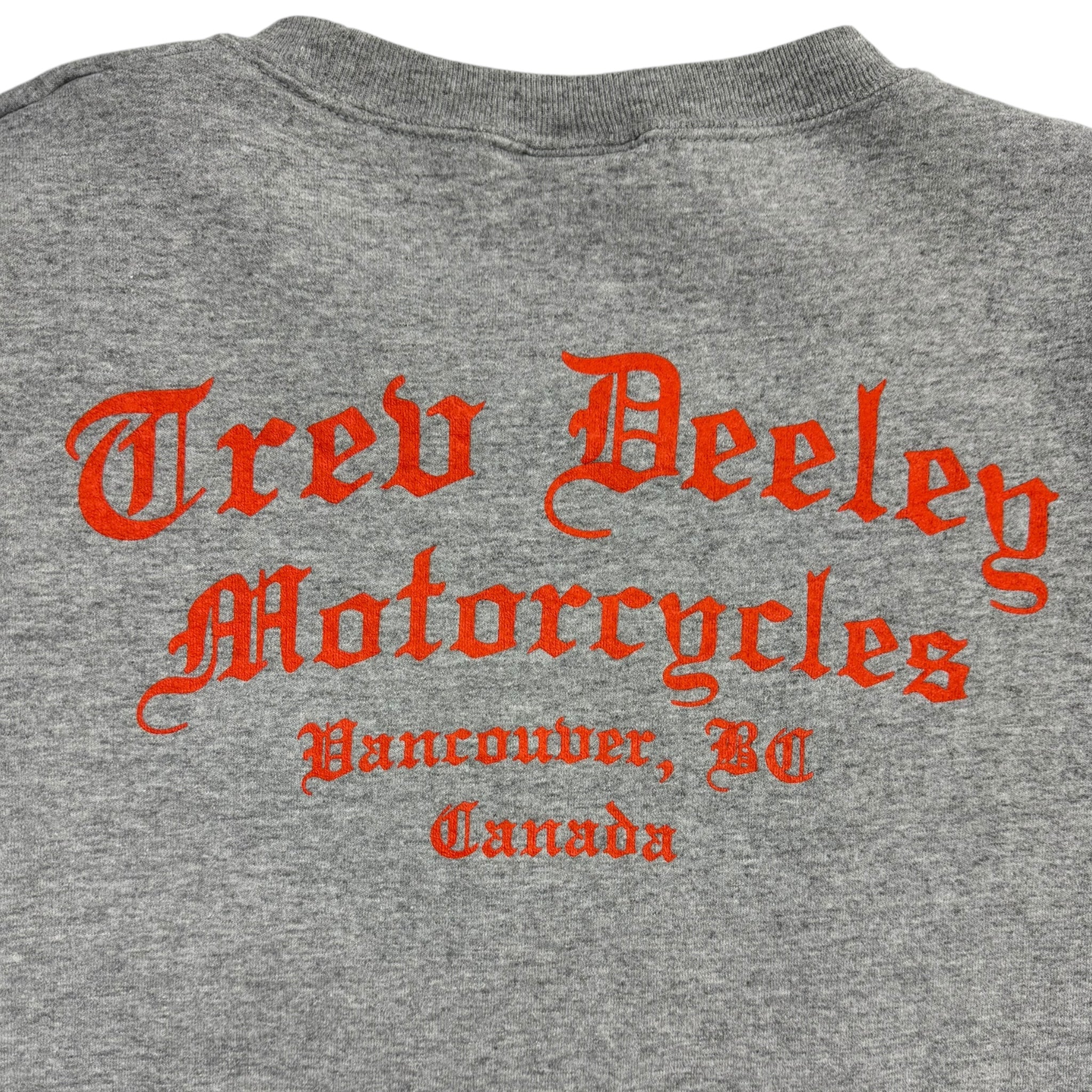 Vintage Harley Davidson Ride Hard Sweater Grey