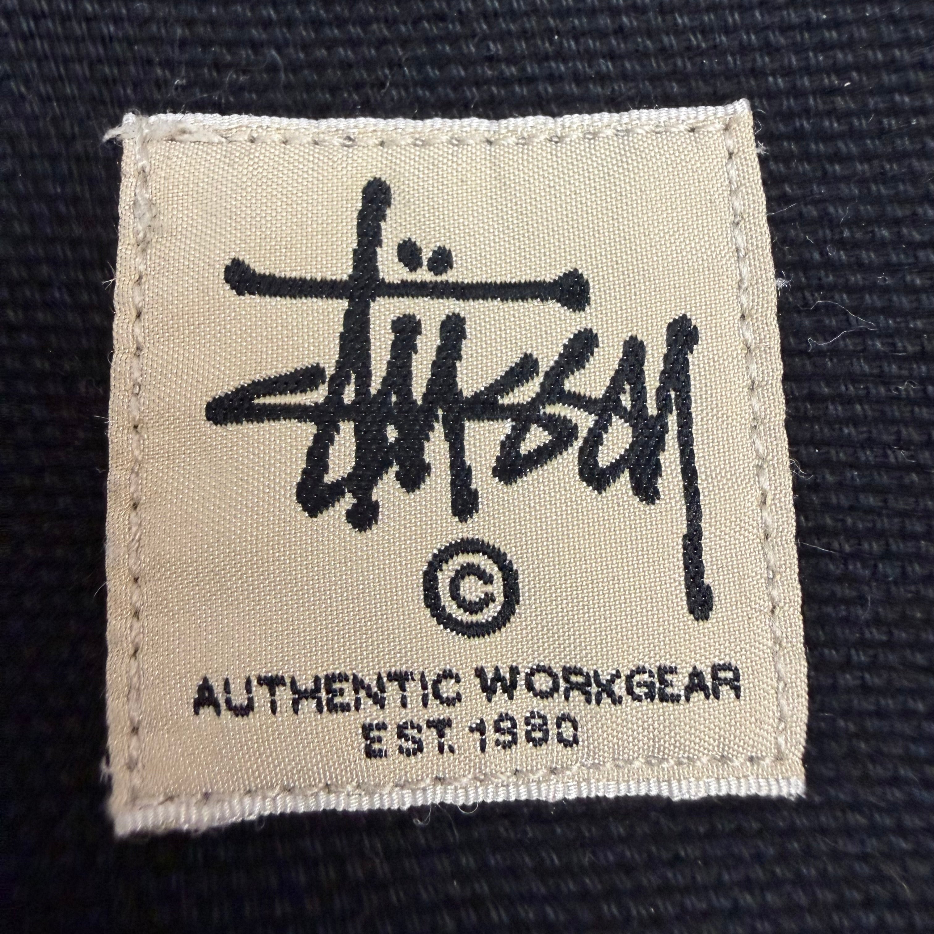 Stussy Denim Double Knee Work Pant Black