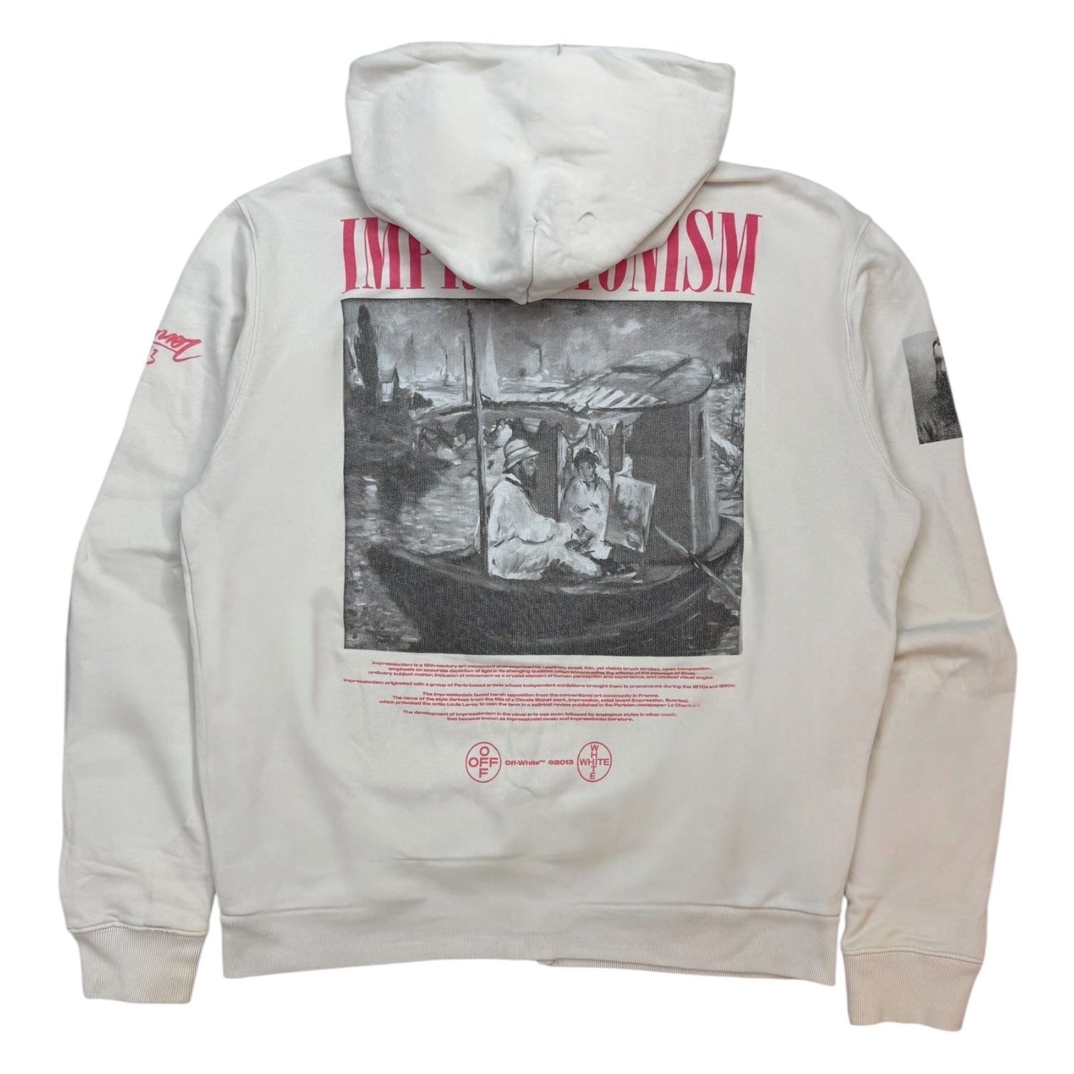 Off-White Boat Zip Up Hoodie White