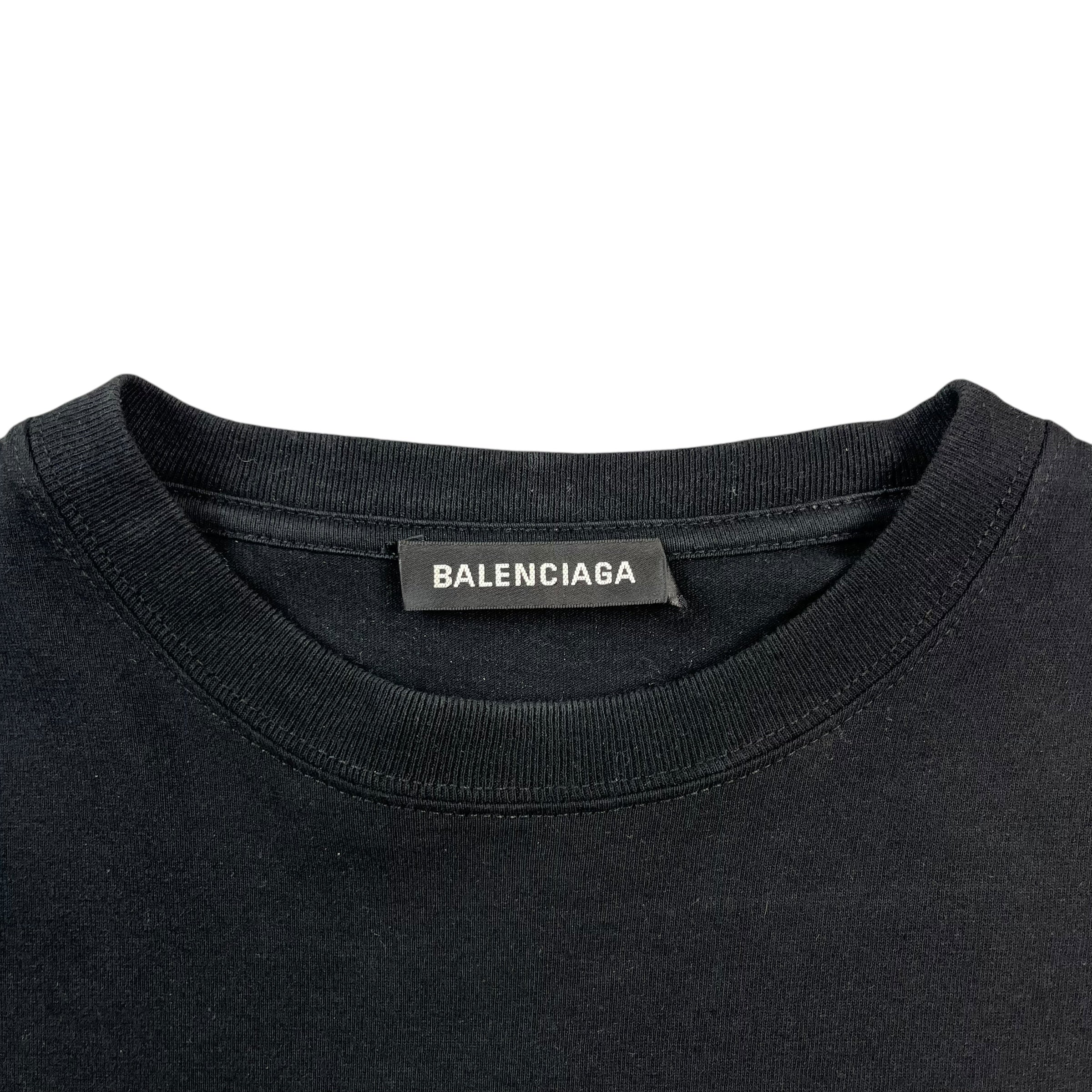 Balenciaga Logo Tee Black