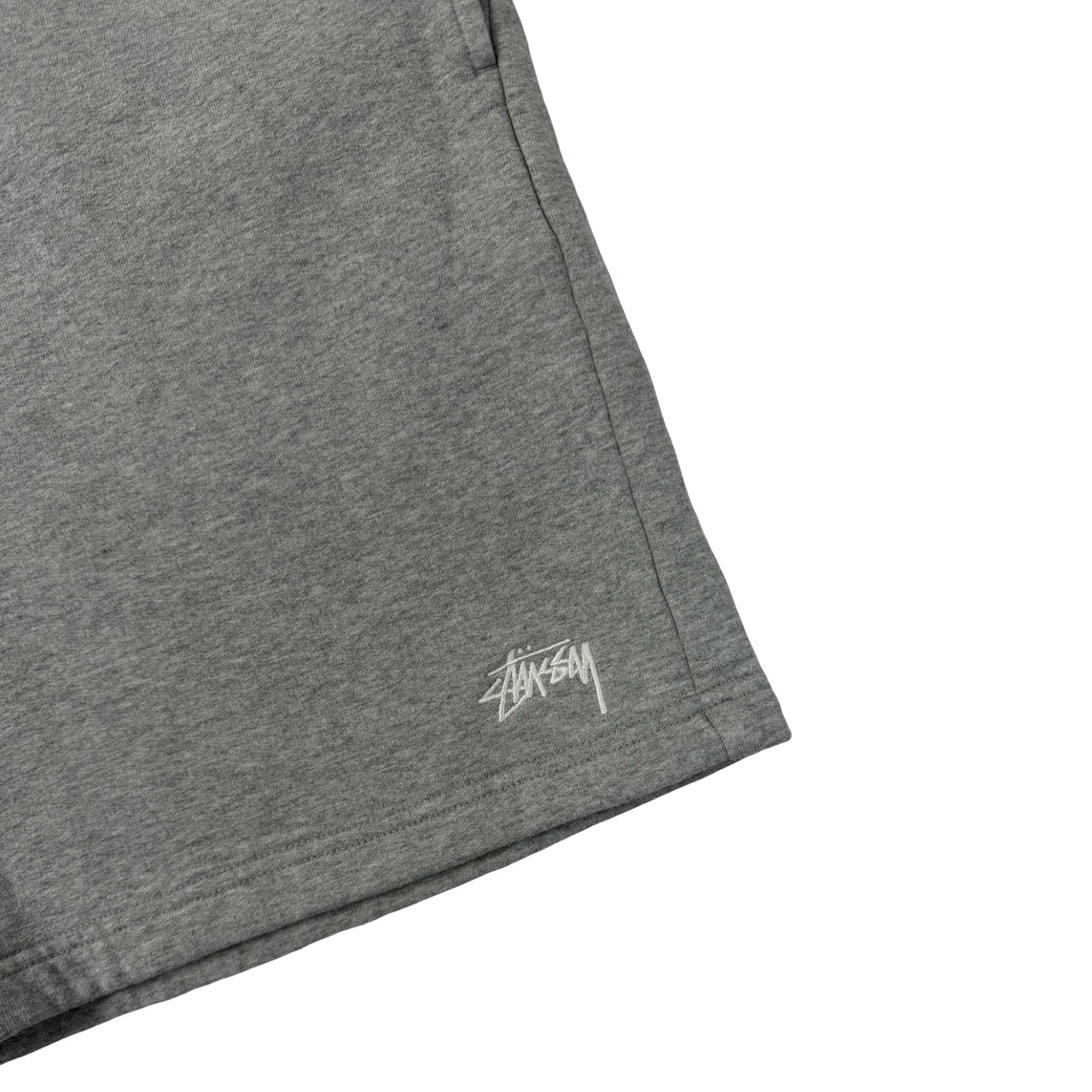 Stussy Overdyed Stock Logo Short Grey Heather