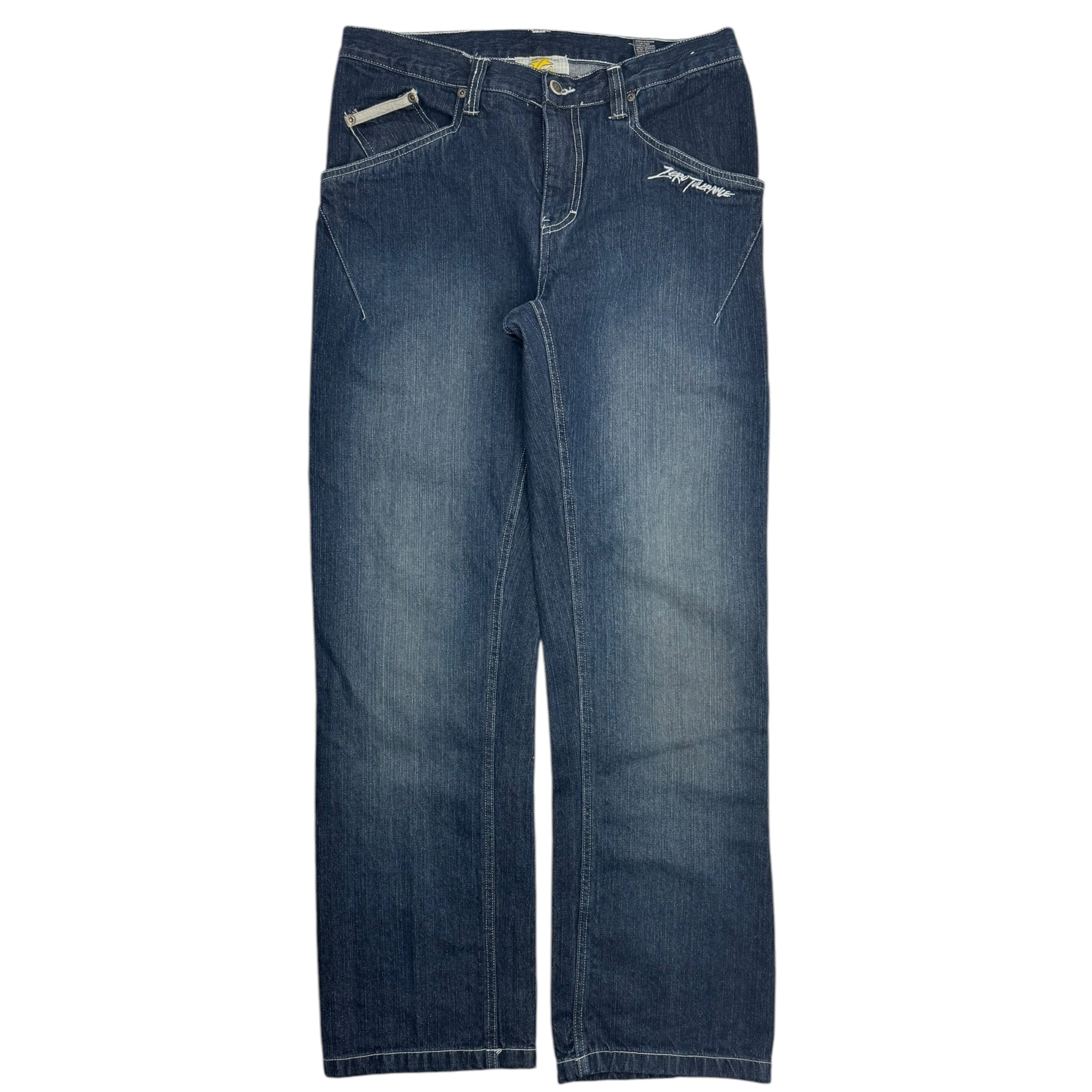 Vintage Y2K Zero Tolerance Mid Wash Jeans Blue