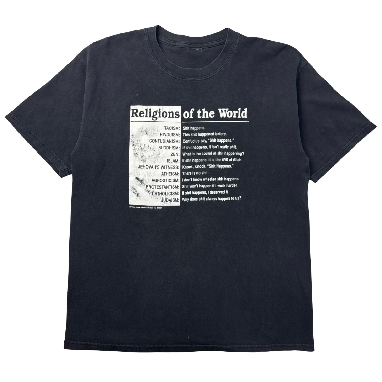 1994 Religions Of The World Funny T-Shirt