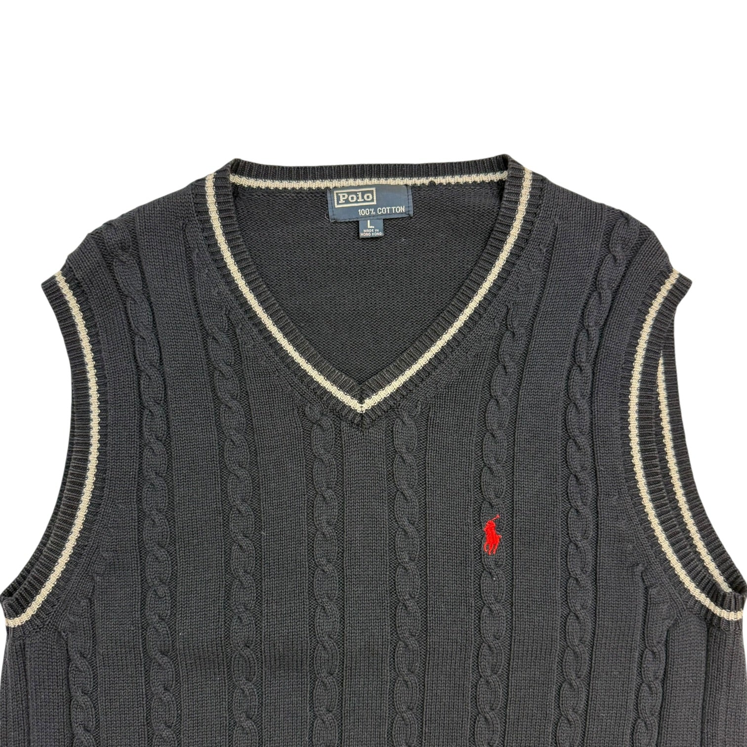 Vintage Polo Sweater Vest Navy