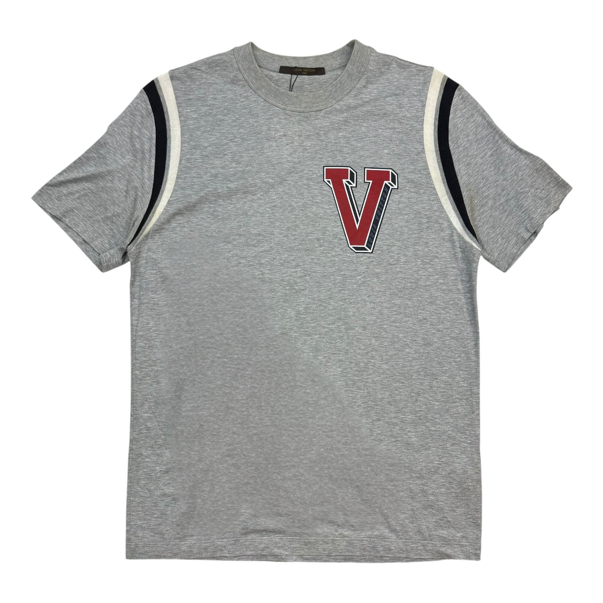 Louis Vuitton Varsity Knit Patch Tee Grey