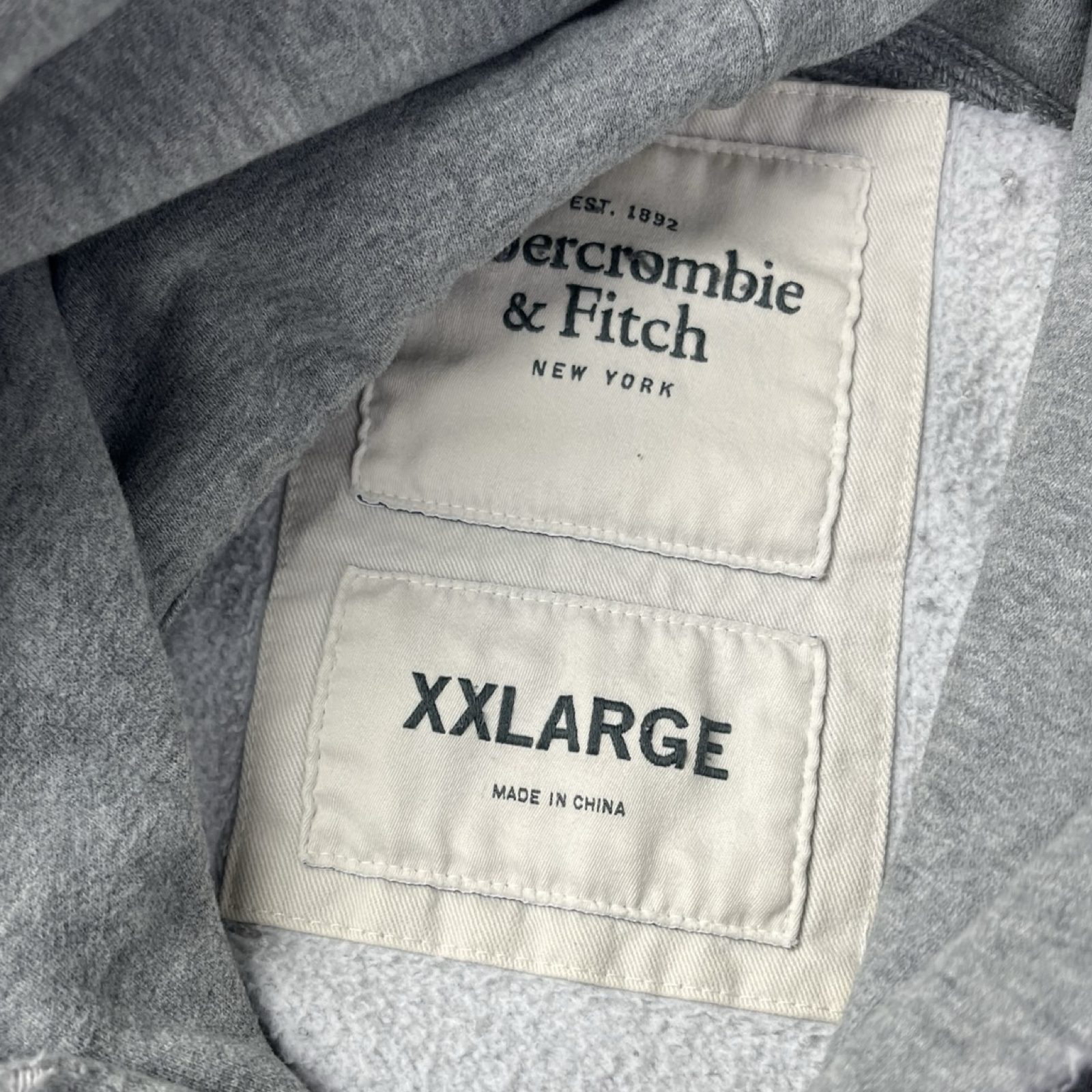 Vintage Y2K Abercrombie & Fitch Hoodie Grey