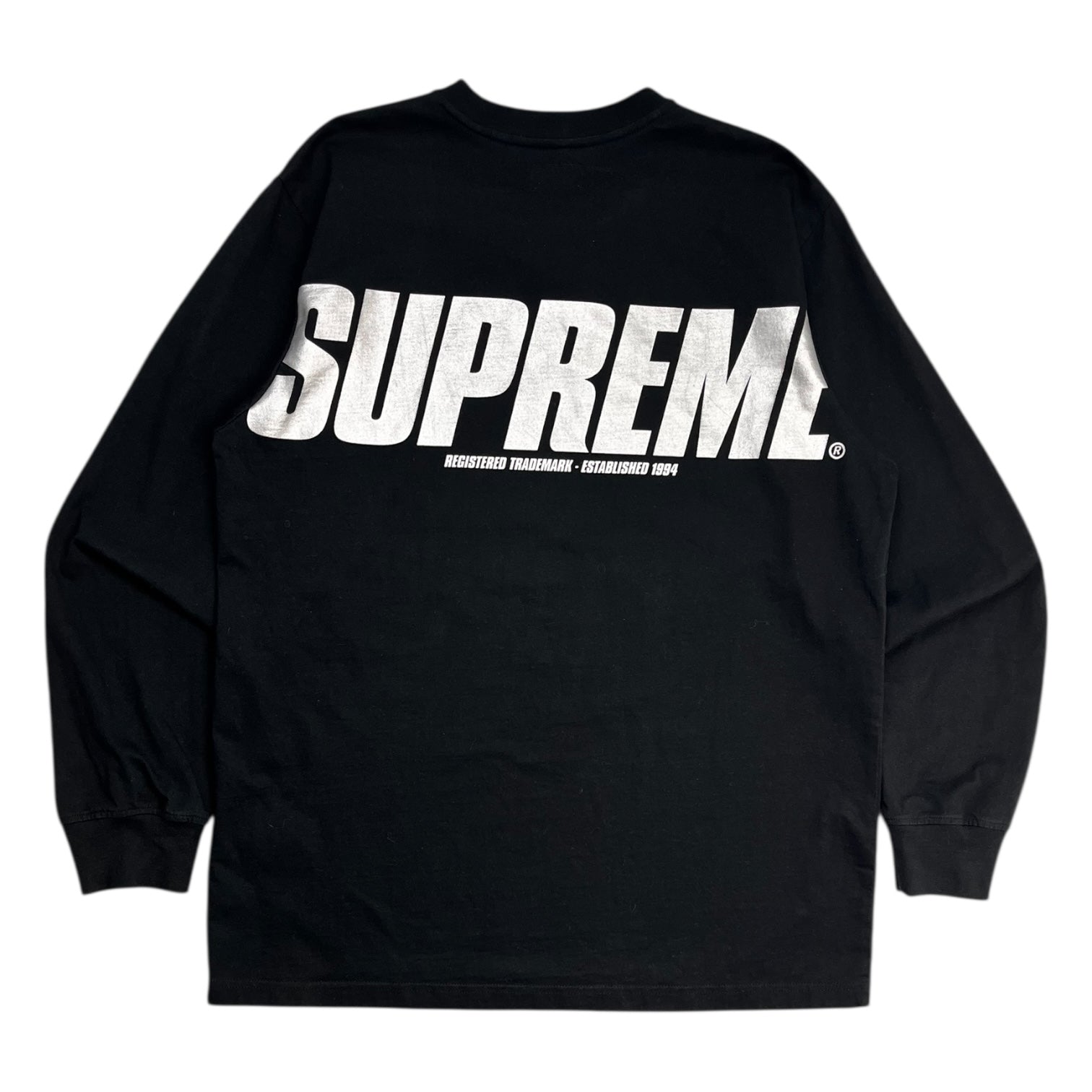 Supreme Trademark L/S Top Black