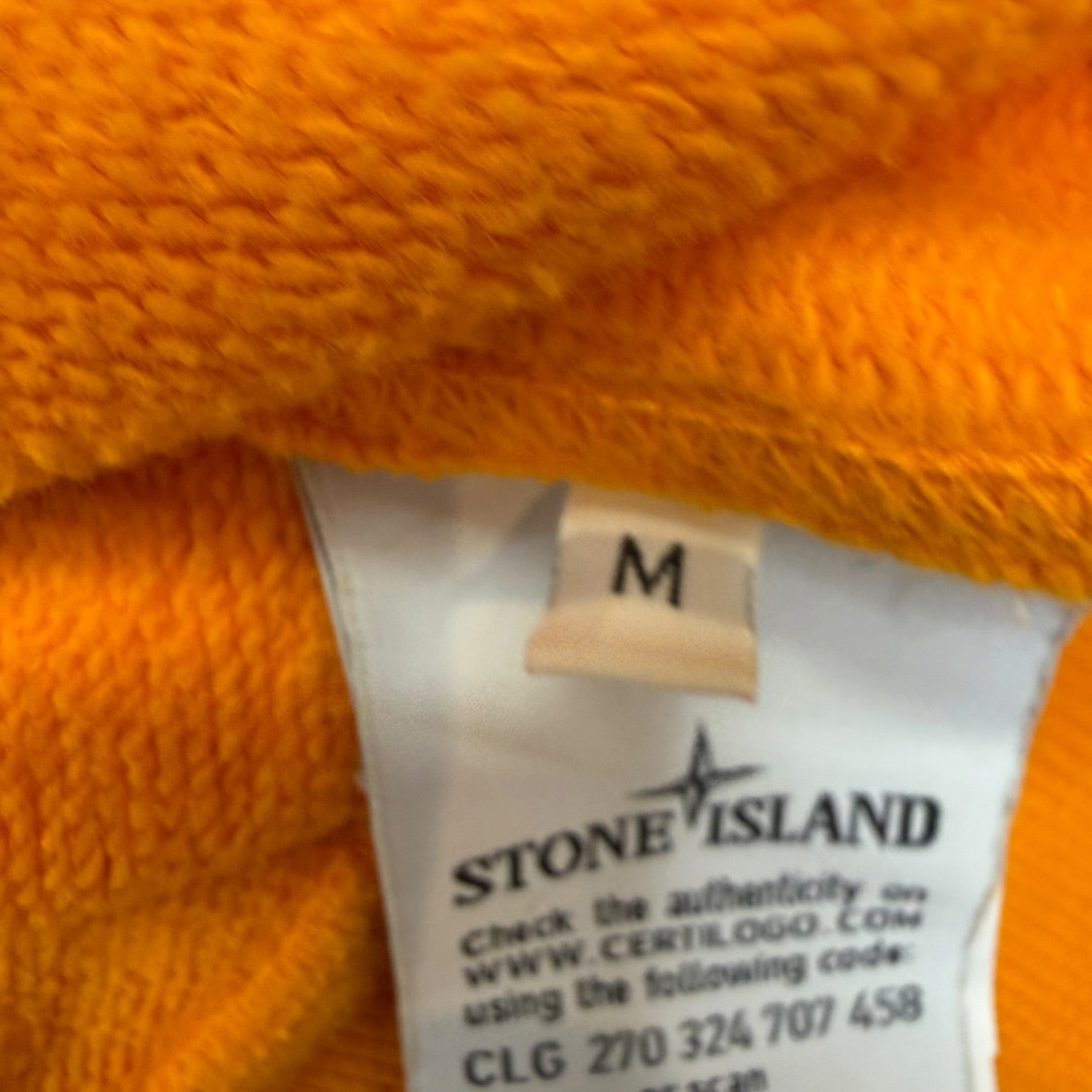 Stone Island Hoodie Orange