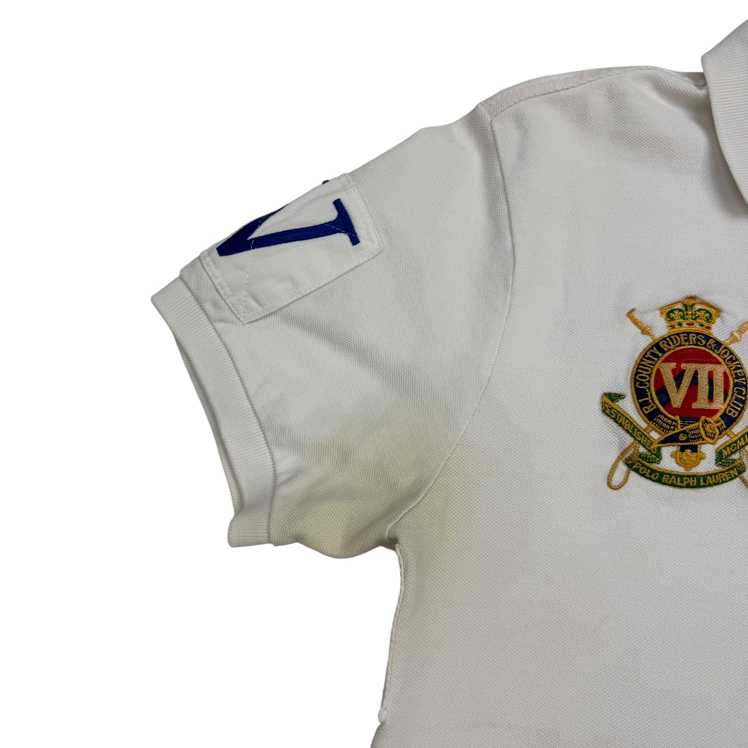 Vintage Polo Ralph Lauren Crest Big Pony Polo White