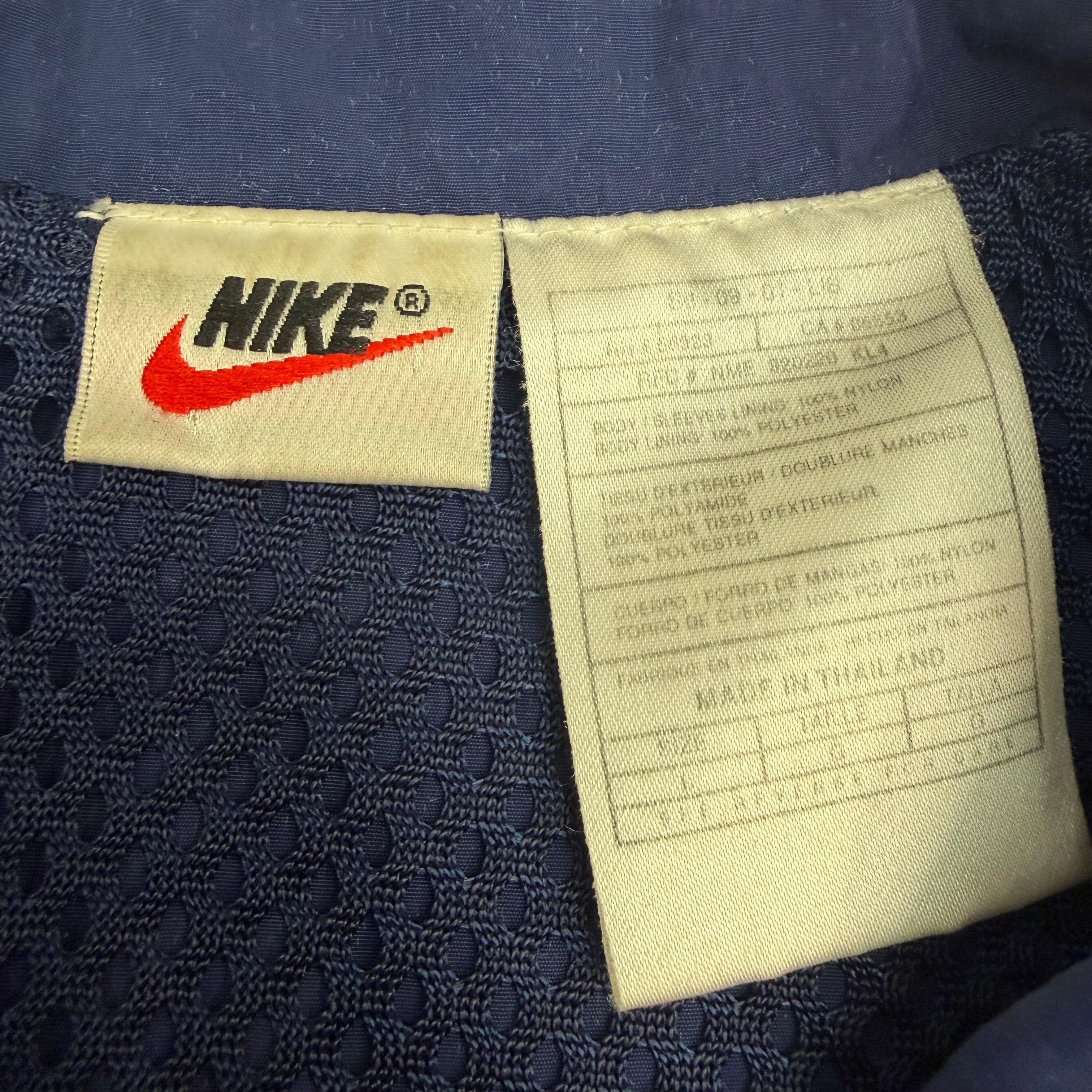 Vintage Nike USA Olympic Vented Zip Up Windbreaker Navy
