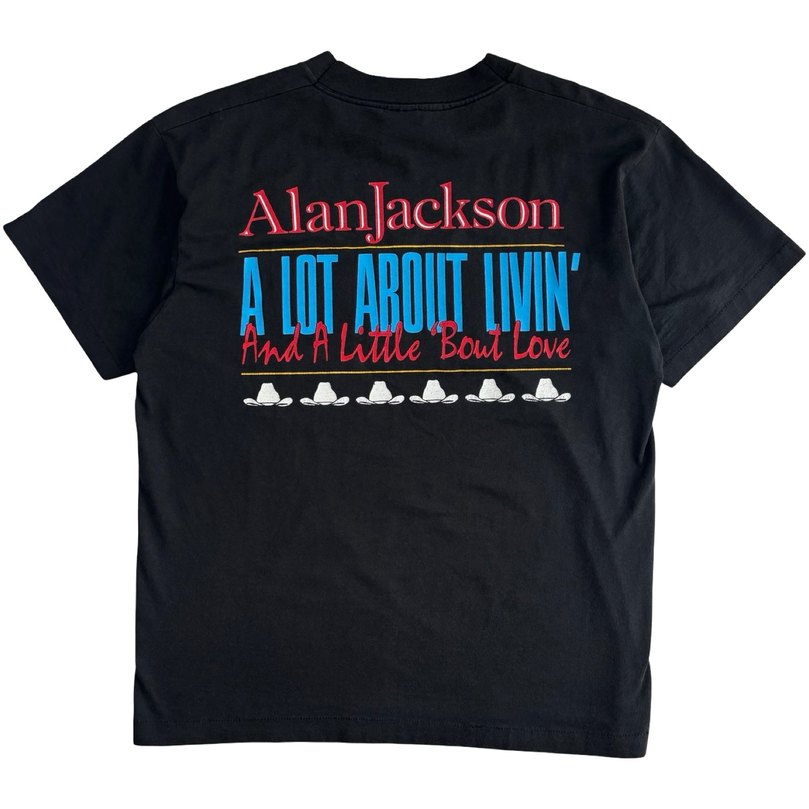 1991 Alan Jackson A Lot About Livin’ T-Shirt Black