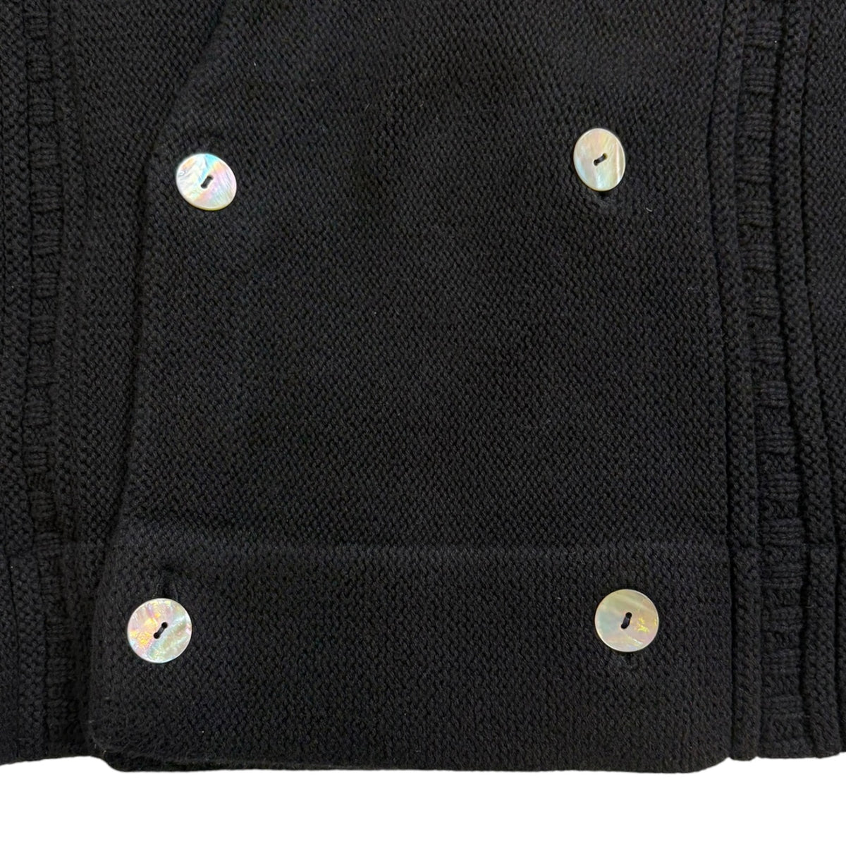 BODE Double Breasted Cardigan Black
