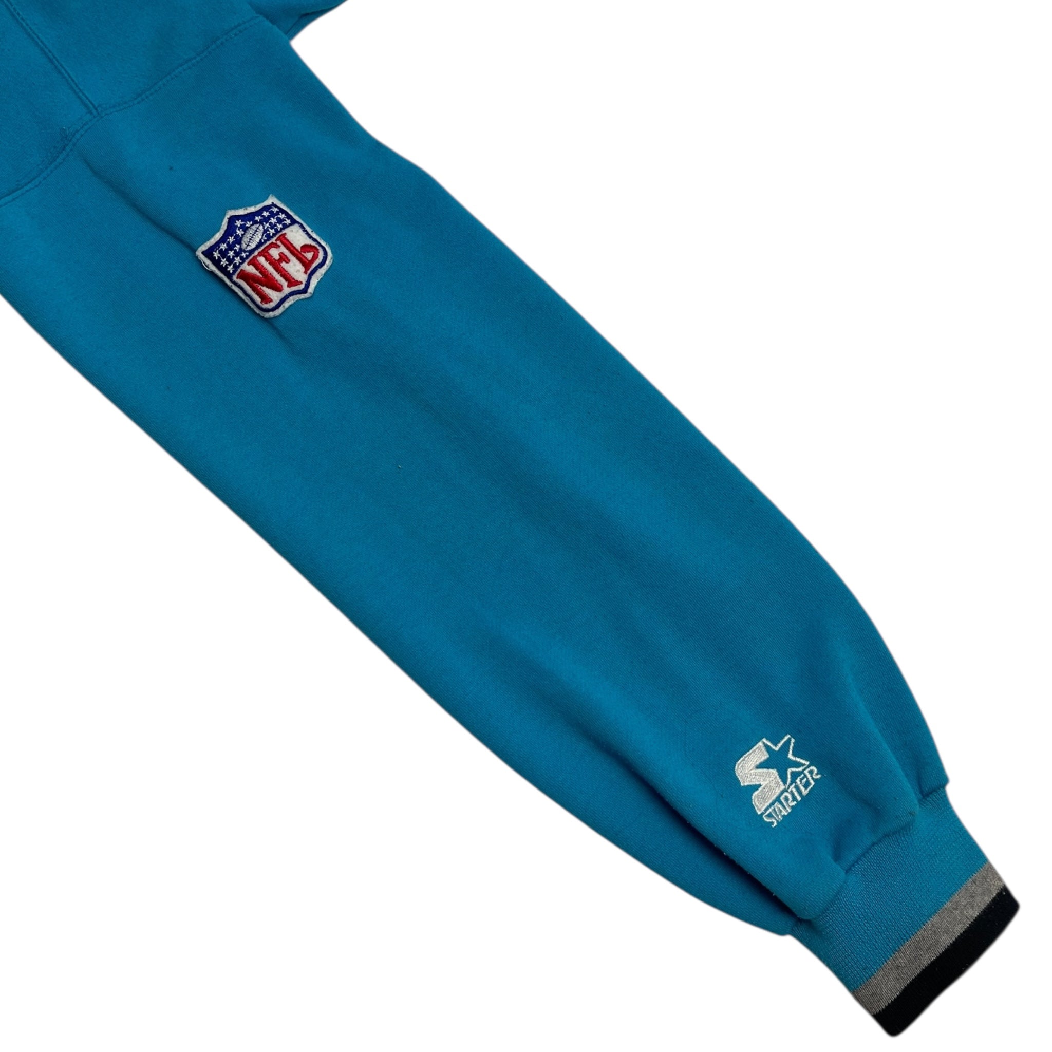 Vintage Carolina Panthers V-neck Sweatshirt Blue