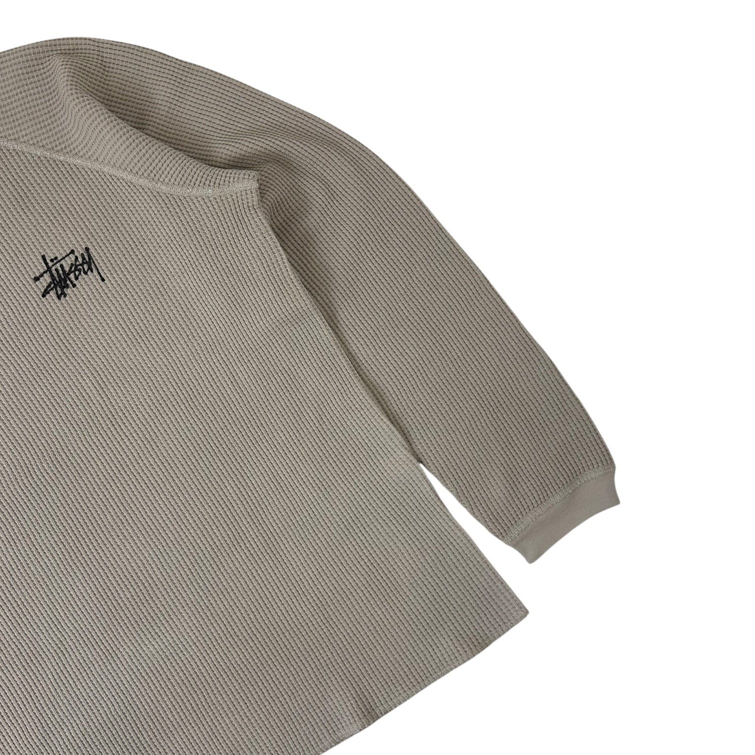 Stussy Raglan Thermal Long Sleeve Bone