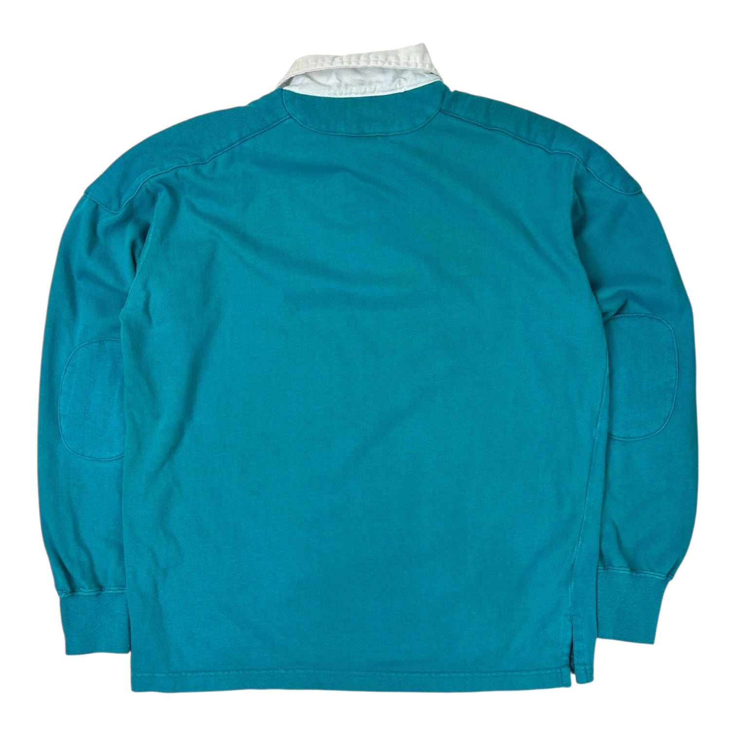 Vintage Chaps Ralph Lauren Long Sleeve Rugby Shirt Teal