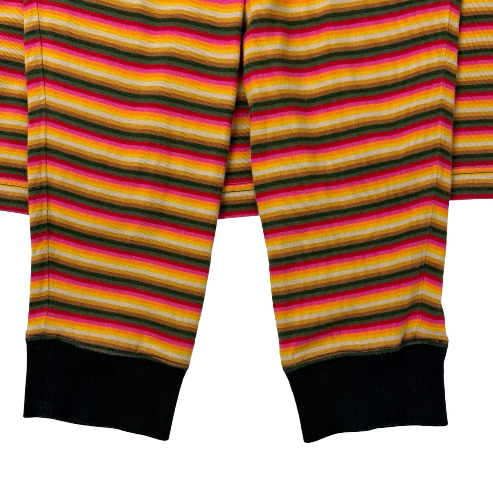 Supreme Multi Striped Reflective Patch L/S T-Shirt Black