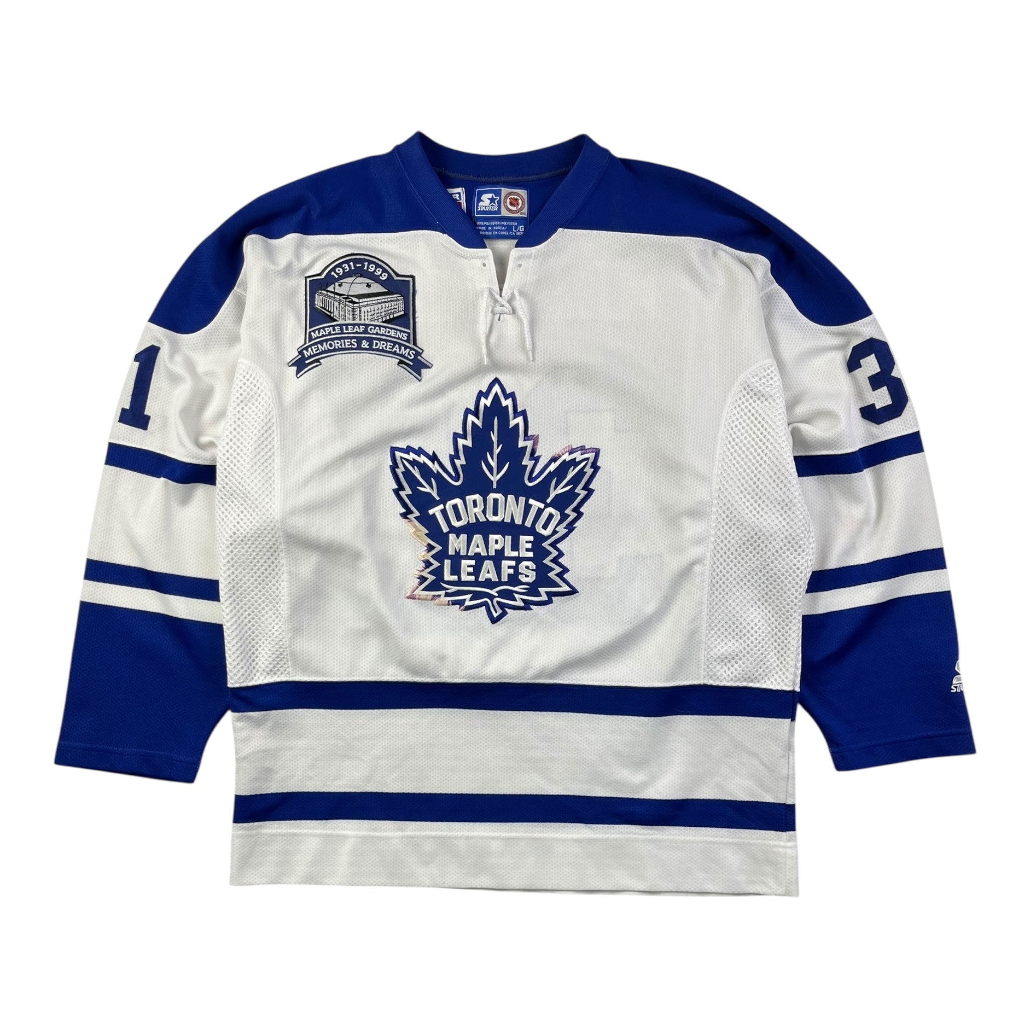 1999 Toronto Maple Leafs Curtis Joseph Gardens Starter Jersey