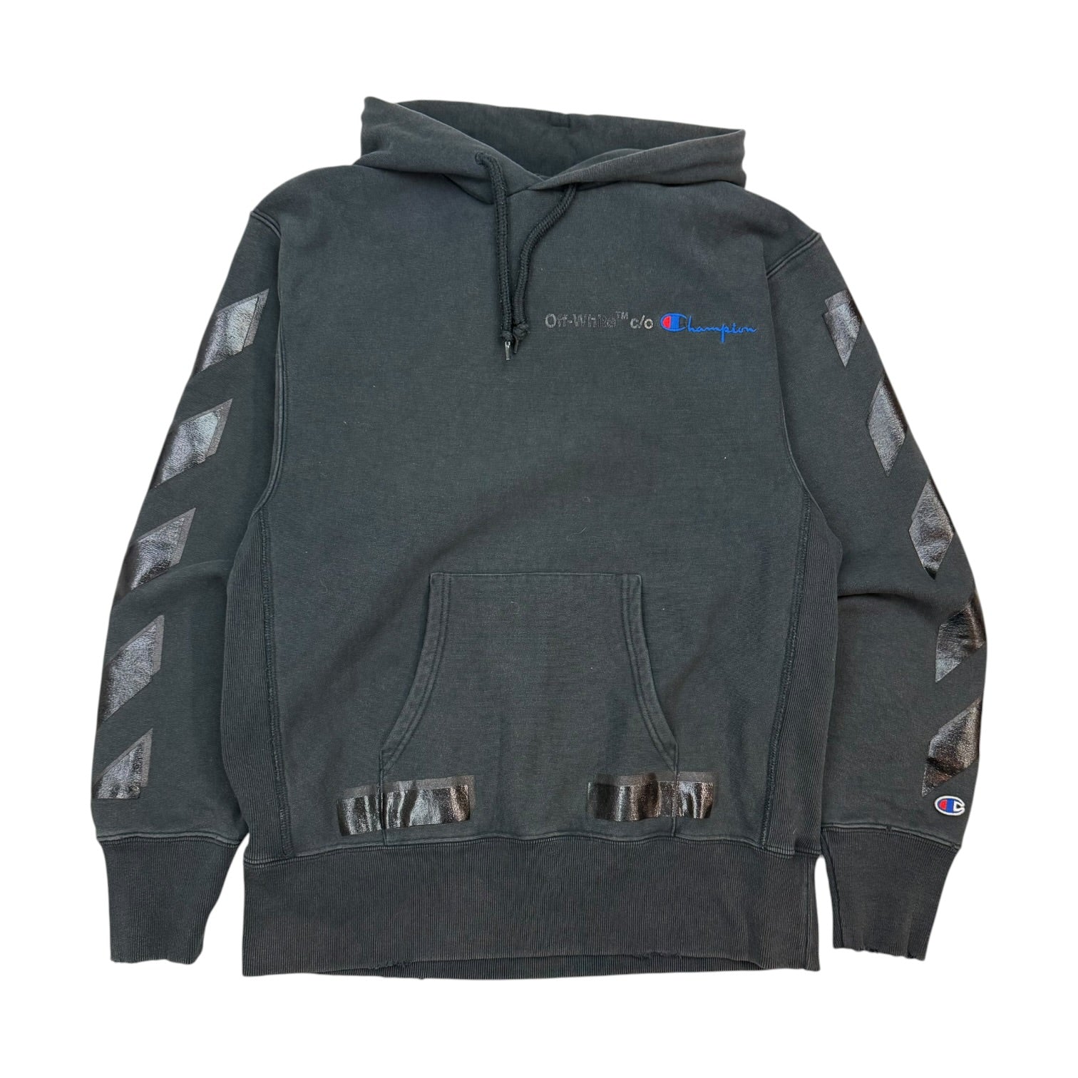 Off-White x Champion Reverse Weave Hoodie Black