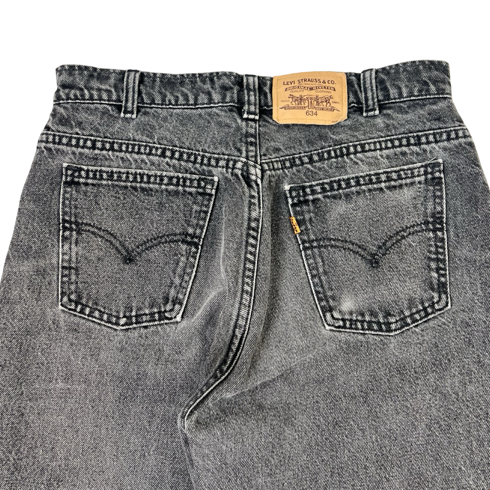Vintage Levi's 550 Relaxed Fit Tapered Leg Jeans Faded Black
