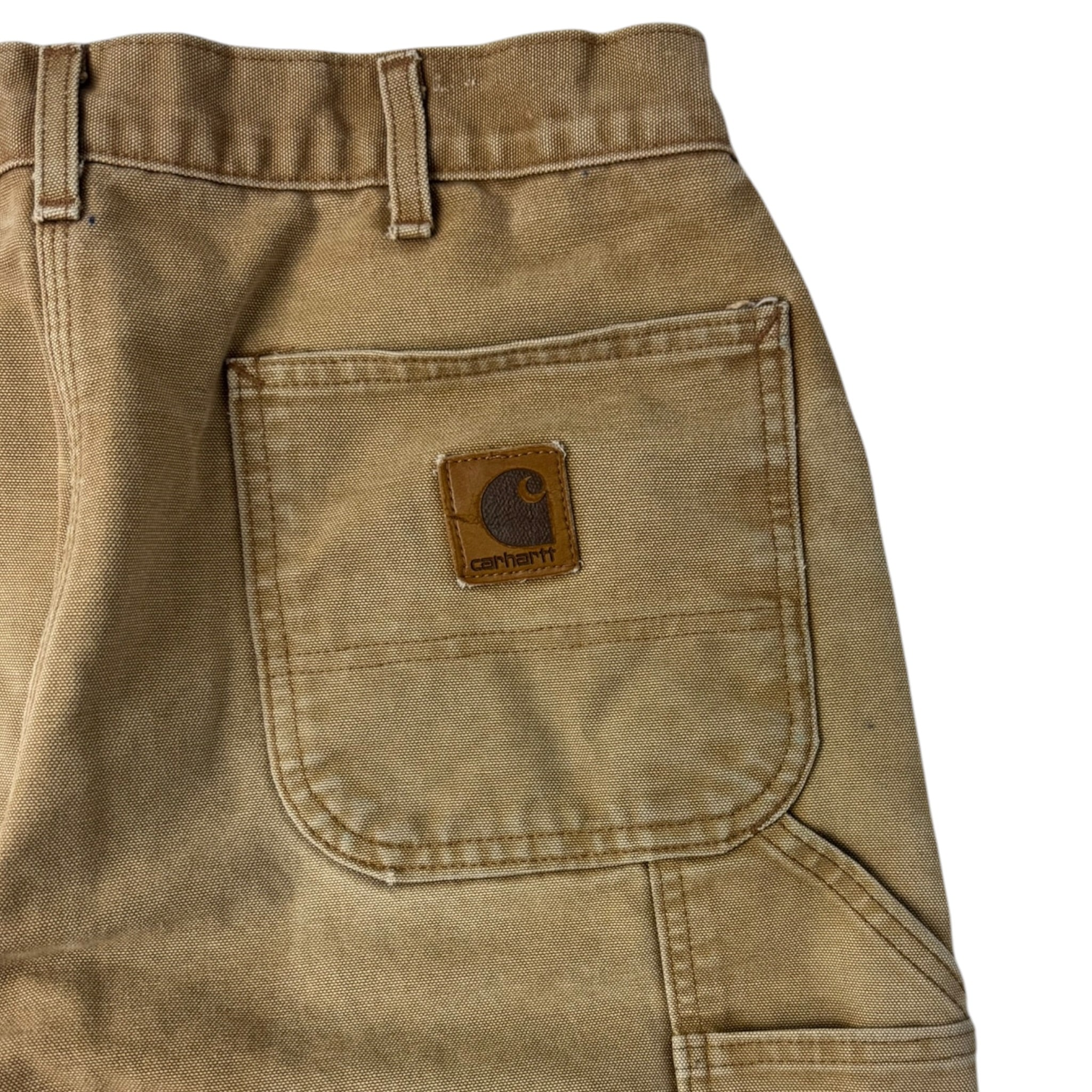 Carhartt Flannel Lined Carpenter Pant Washed Tan