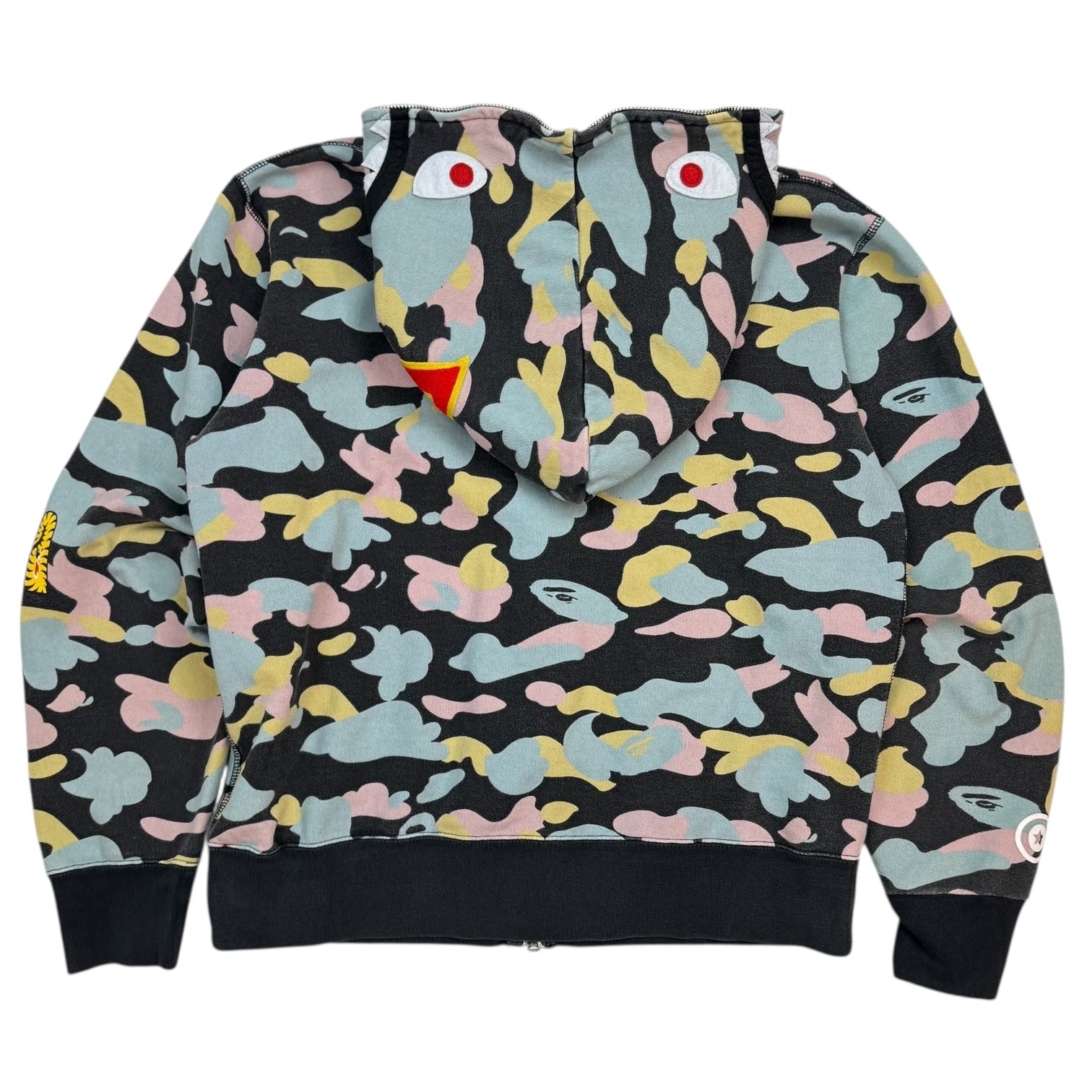 Bape 2nd Shark Full Zip Hoodie Multi Camo