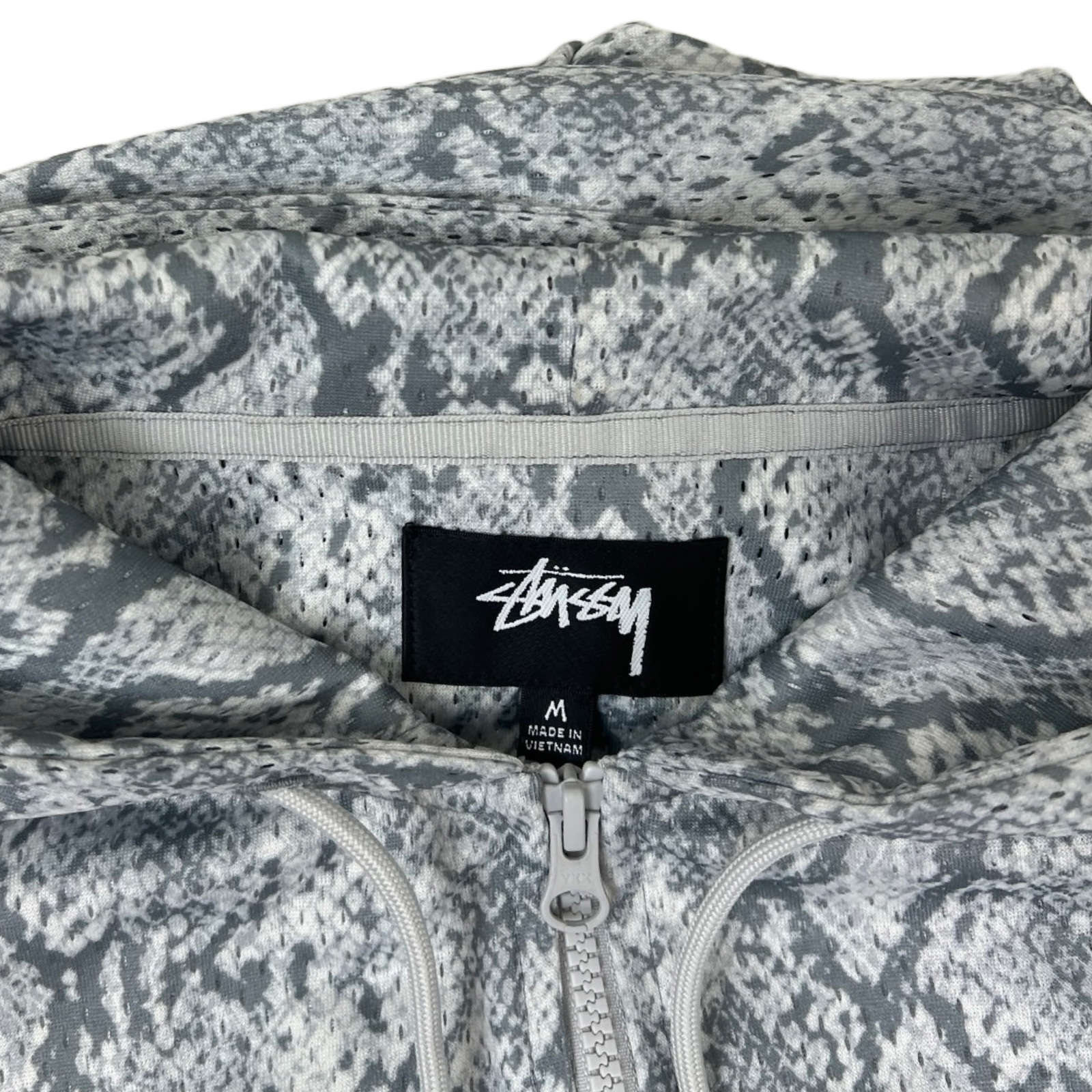 Stüssy Athletic Mesh Snake Zip Hoodie