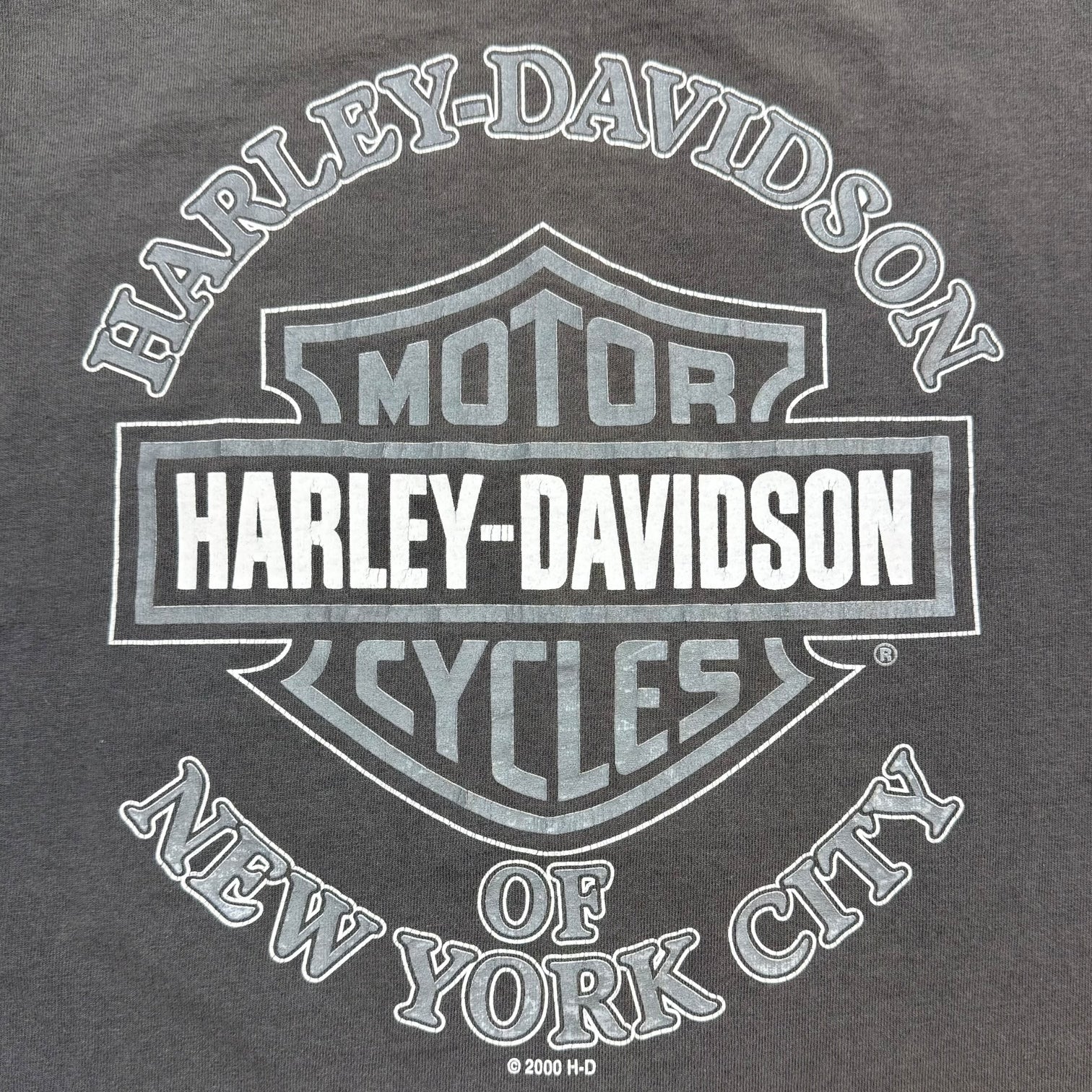 2000 Harley Davidson Of New York City Tee Grey
