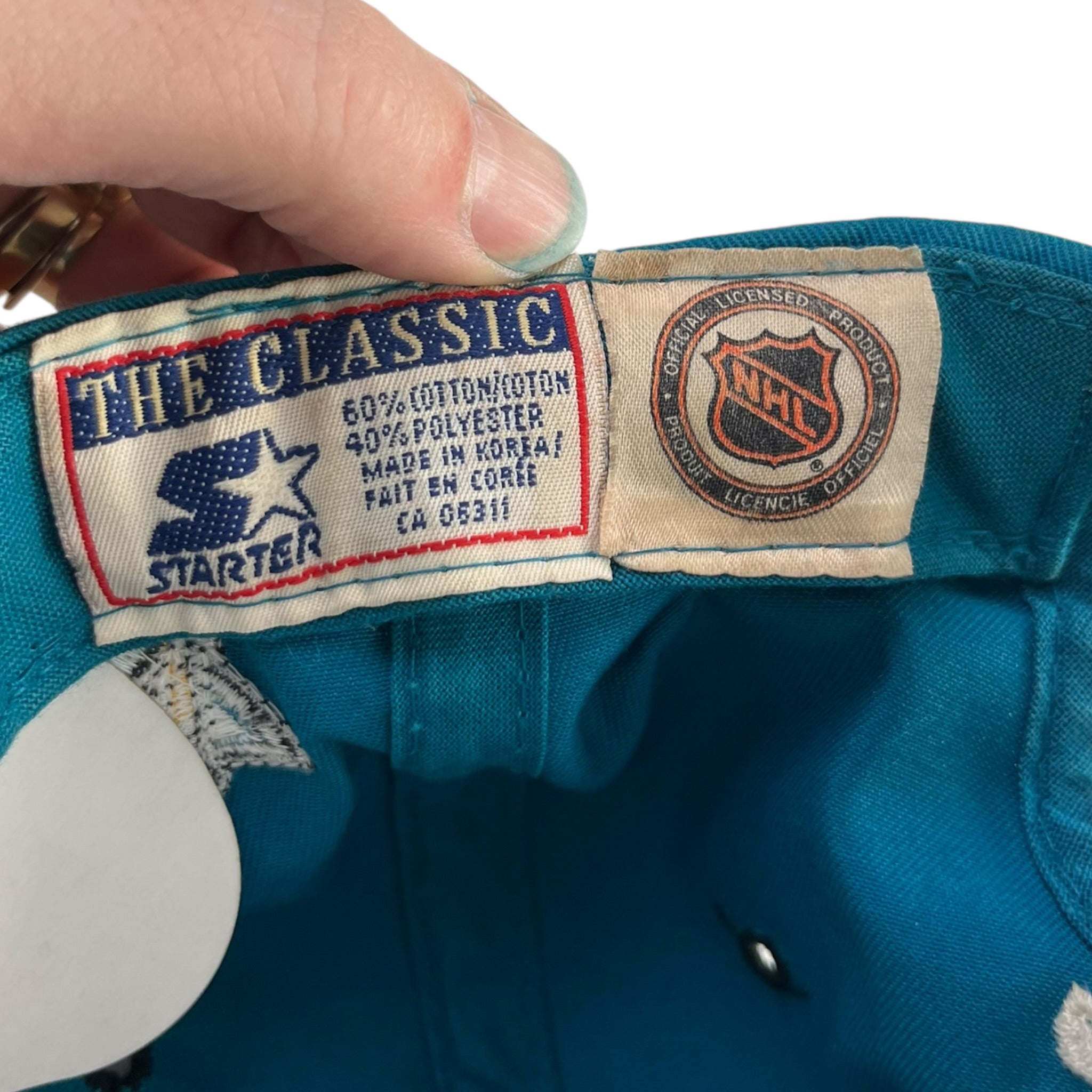 Vintage San Jose Sharks Starter Sweep Tail Hat