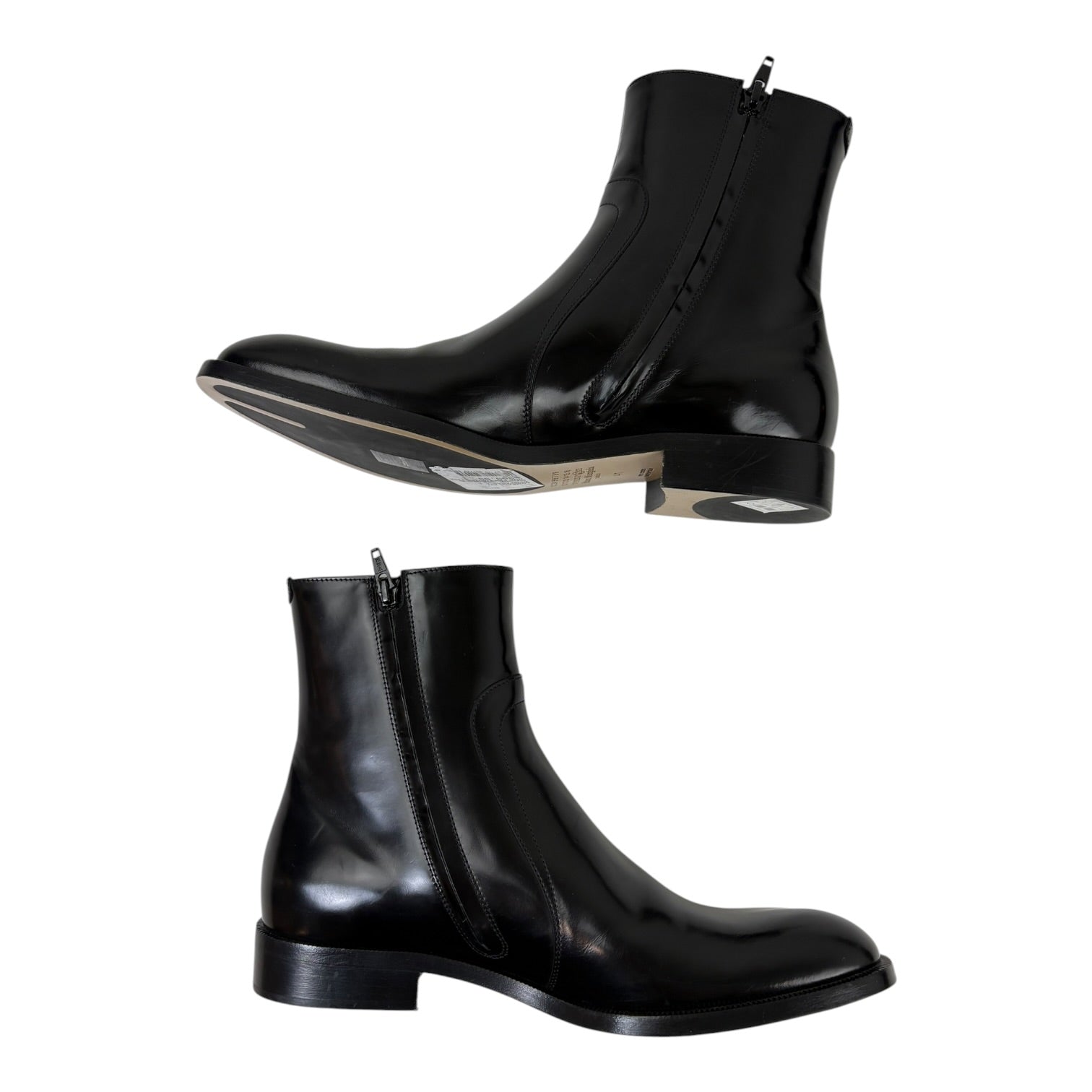 Masion Margiela Brushed Leather Boots Black (Used)