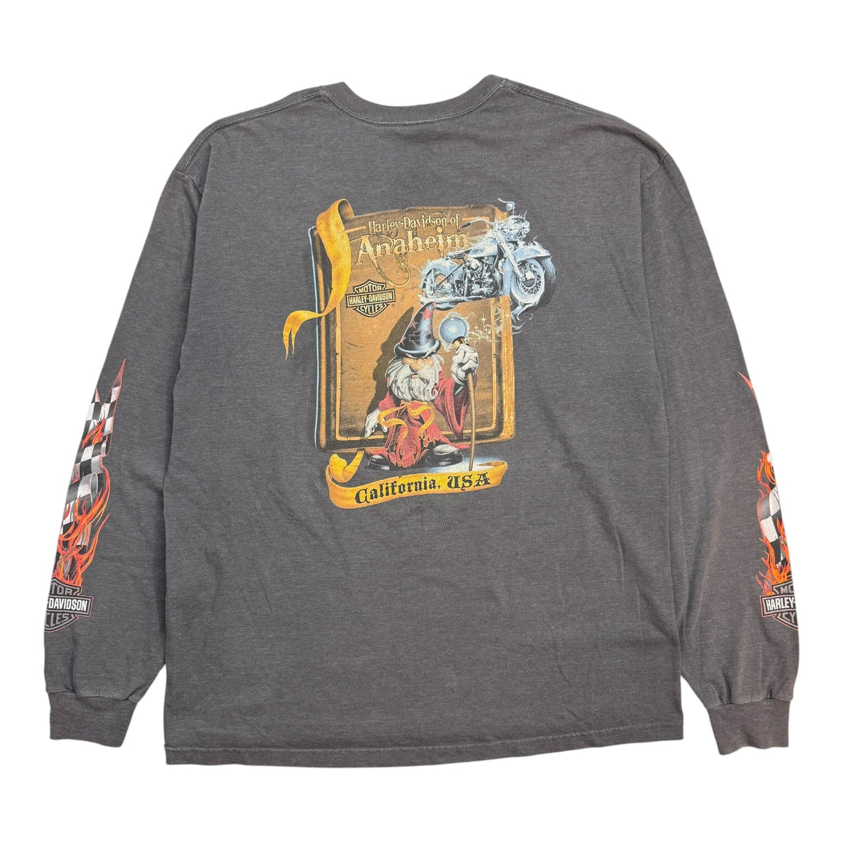 Vintage Harley Davidson Of Anaheim L/S Tee Grey