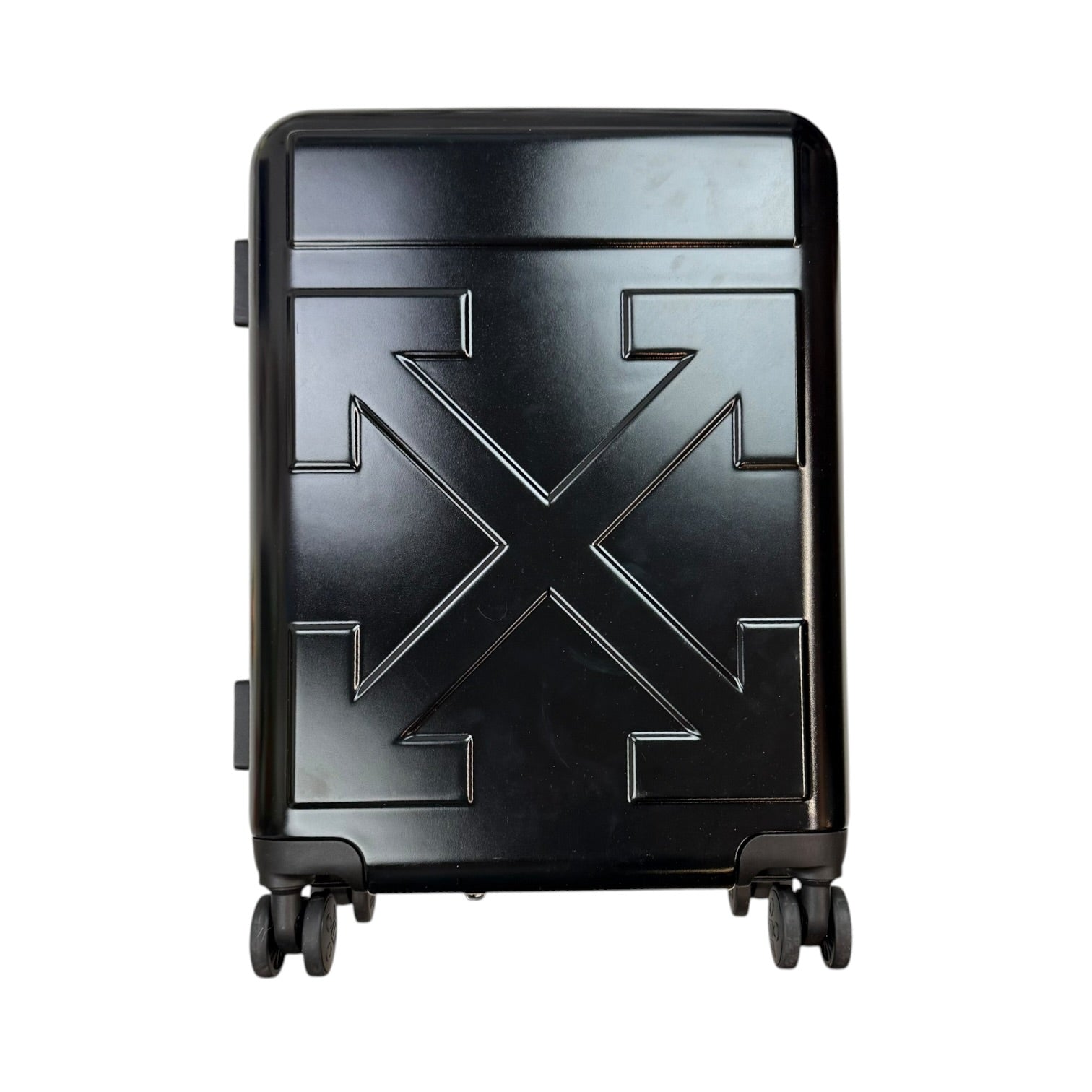 OFF-WHITE Arrow-Detail Trolley Suitcase Luggage Matte Black