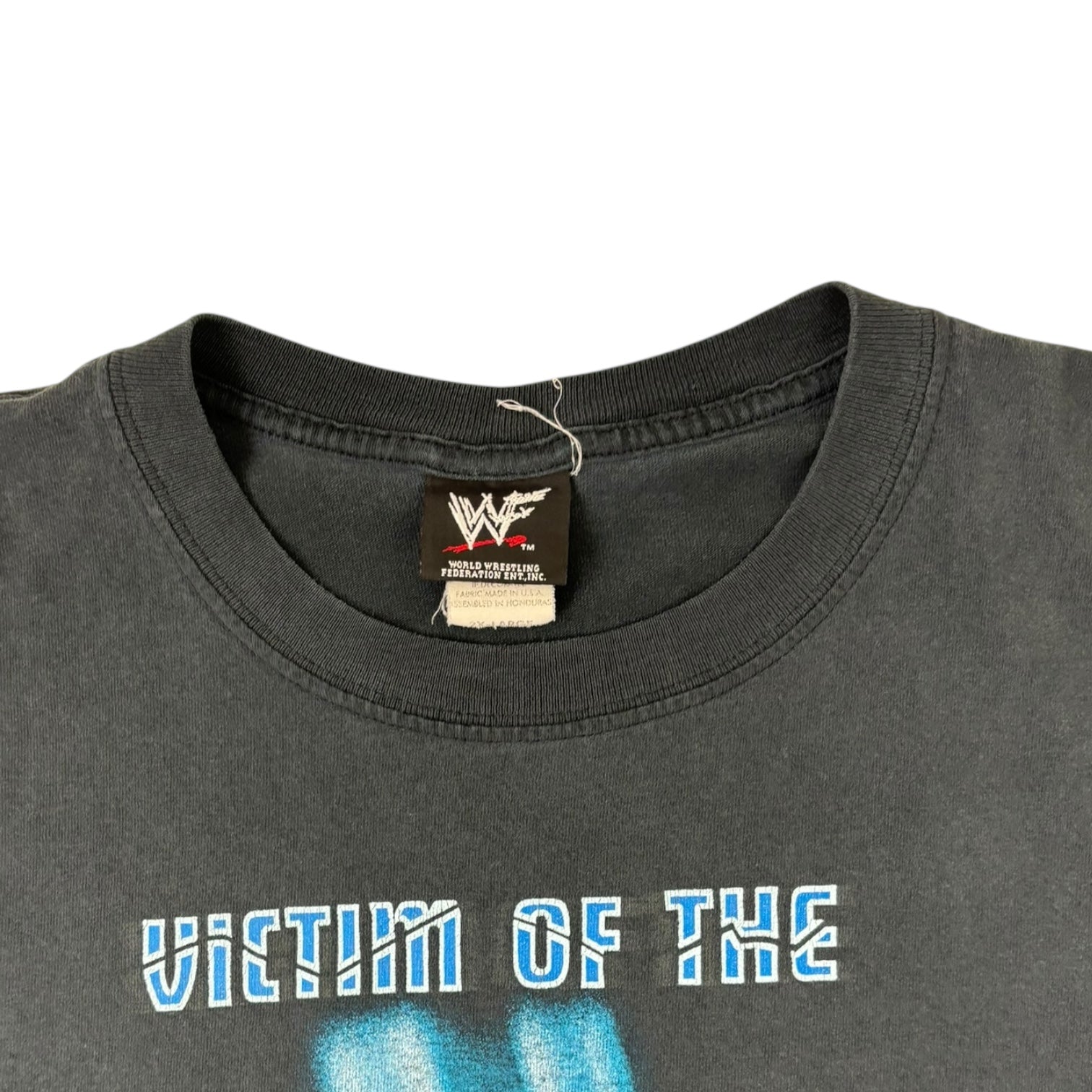 Vintage 2000 WWF “Victim Of The Crossface” Chris Benoit T-Shirt Black