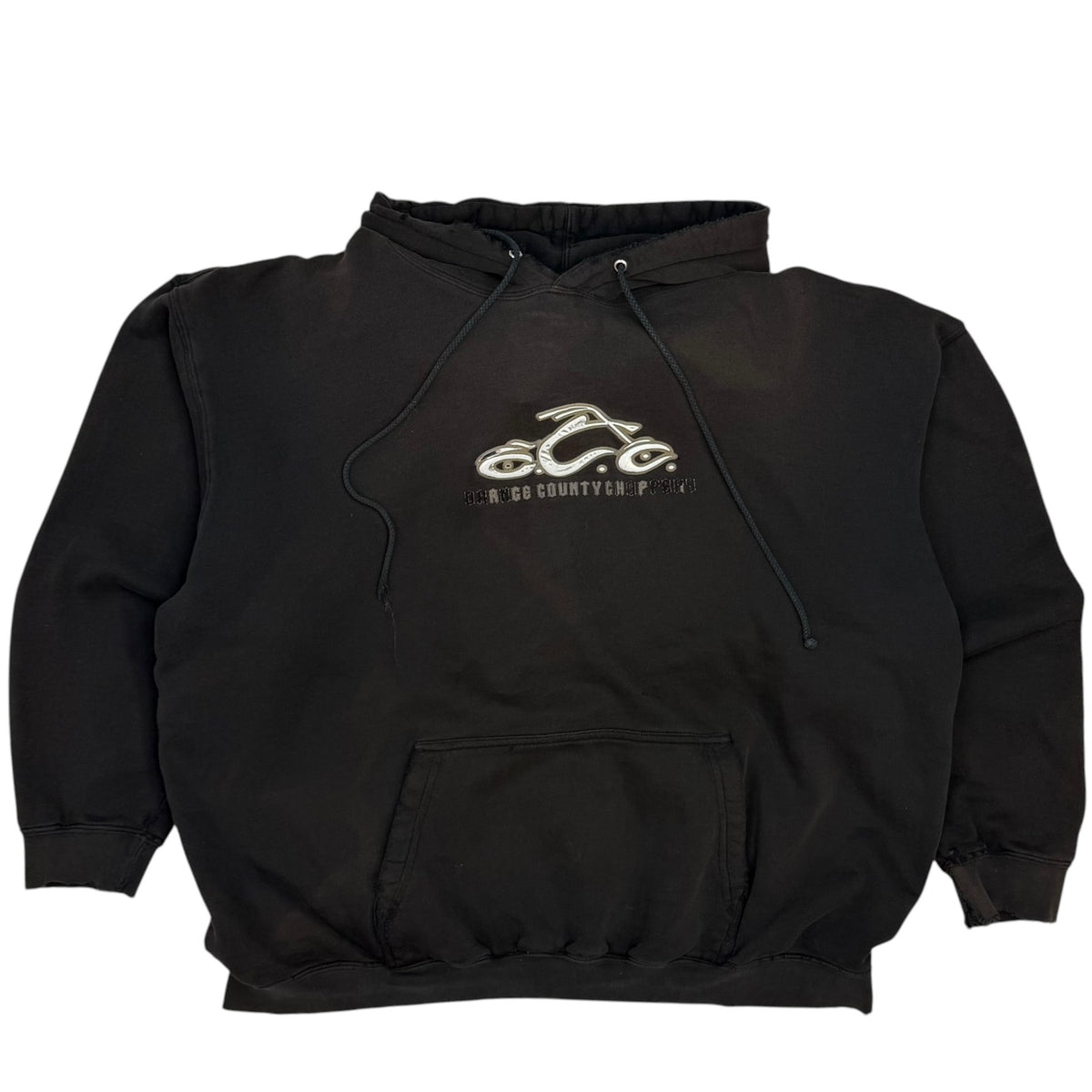 Vintage Orange County Choppers Hoodie Faded Black